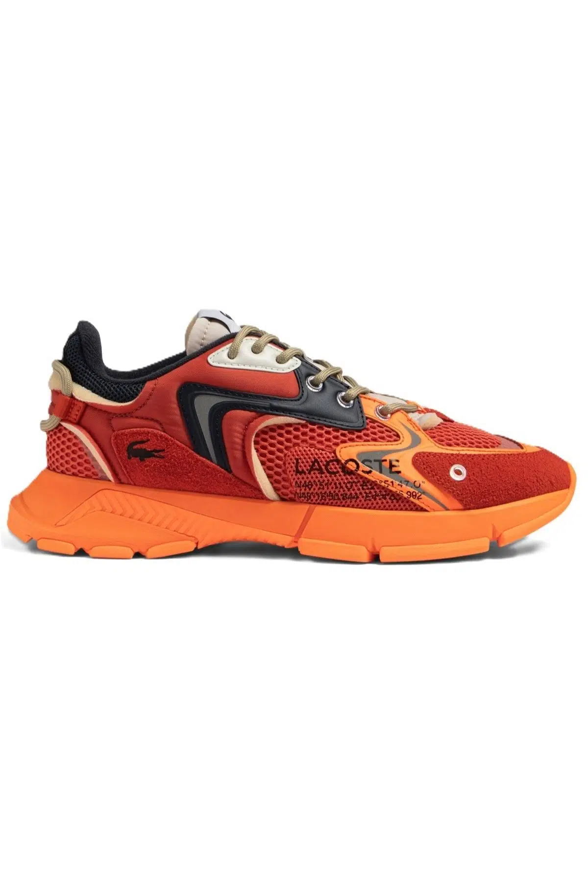 Lacoste L003 Neo Trainers Womens Sneaker Kadın Günlük Spor Ayakkabı Turuncu