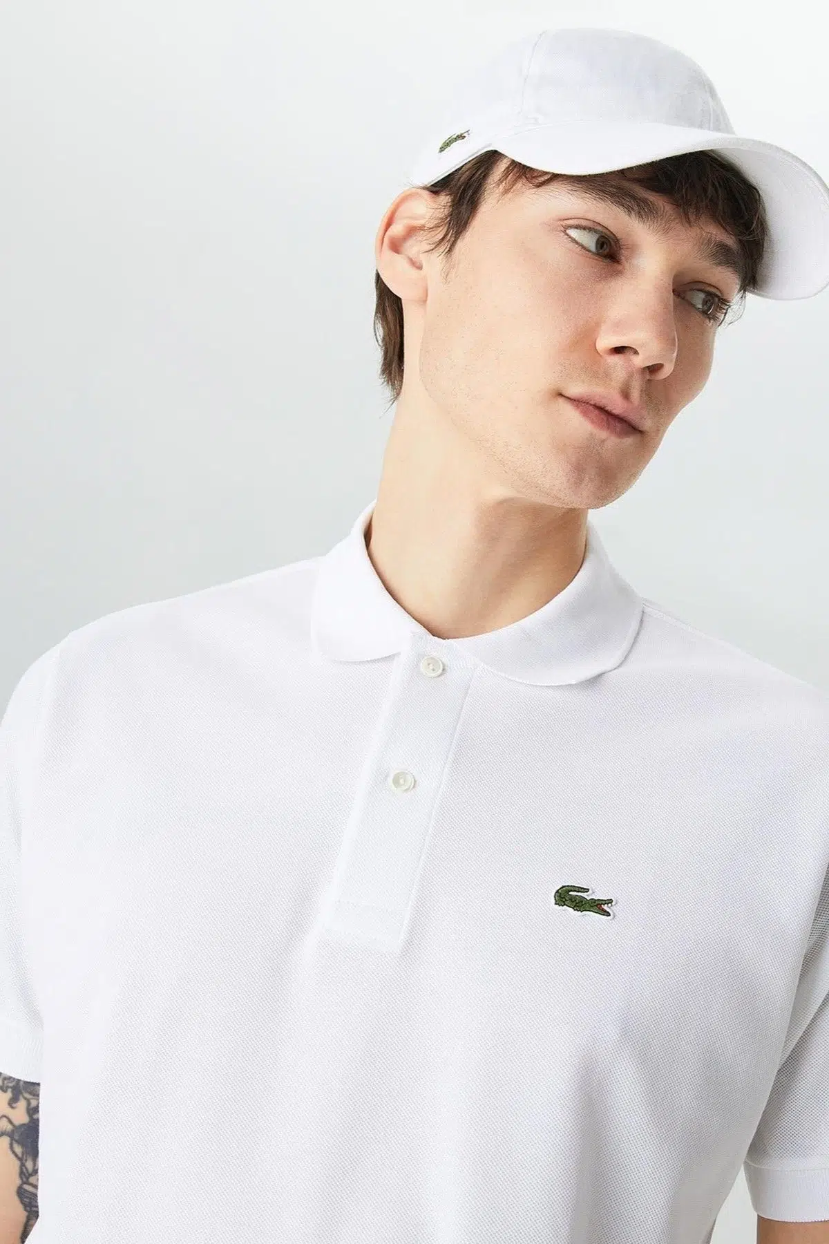 Lacoste Men's Classic Fit Polo T-shirt Erkek Polo Yaka Tişört Beyaz