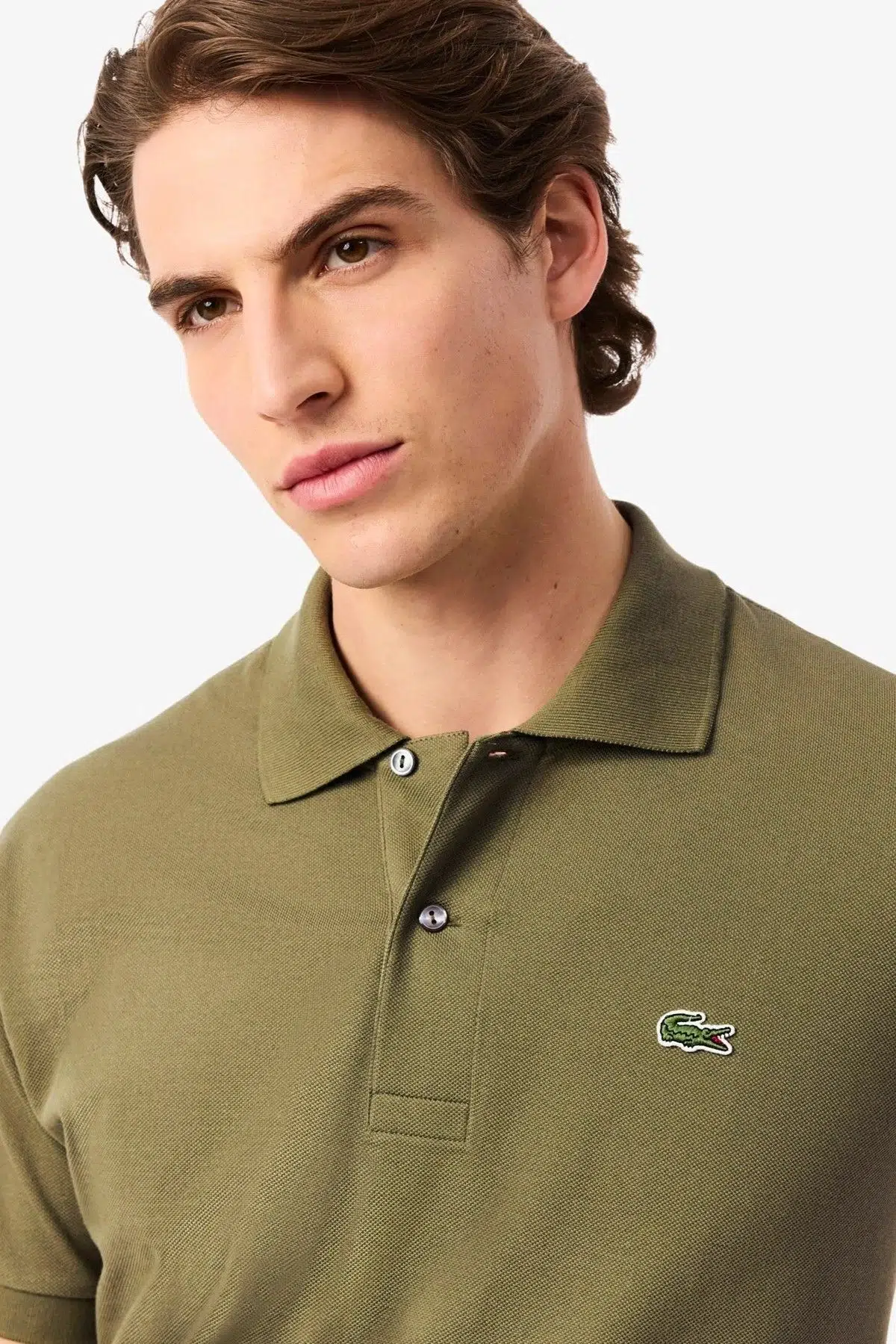 Lacoste Men's Classic Fit Polo T-shirt Erkek Polo Yaka Tişört Haki