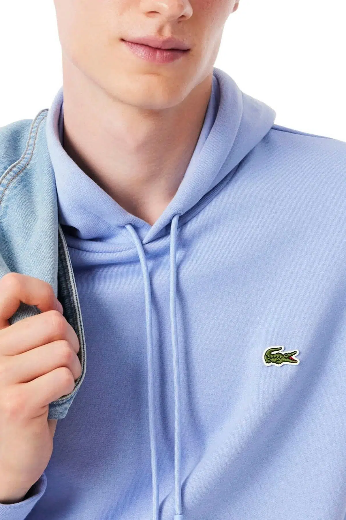 Lacoste Men's Hooded Golf Sweat Kapüşonlu Pamuklu Erkek Sweatshirt Lila