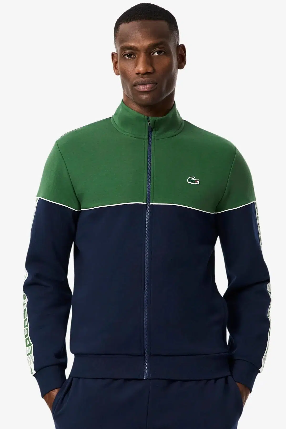 Lacoste Men's Hoodie Sweatshirt Erkek Tam Fermuar Sweatshirt Lacivert Yeşil