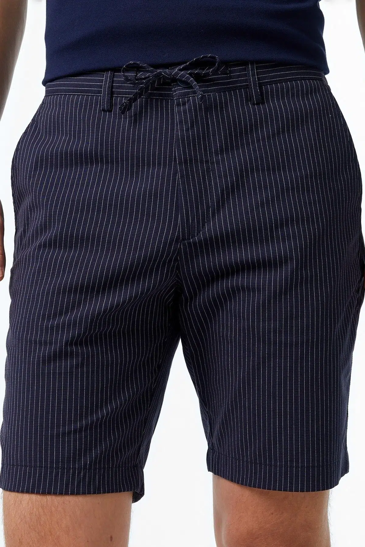 Lacoste Men's Slim Fit Navy Bermuda Shorts Erkek Dar Kesim Pamuk Bermuda Şort Lacivert