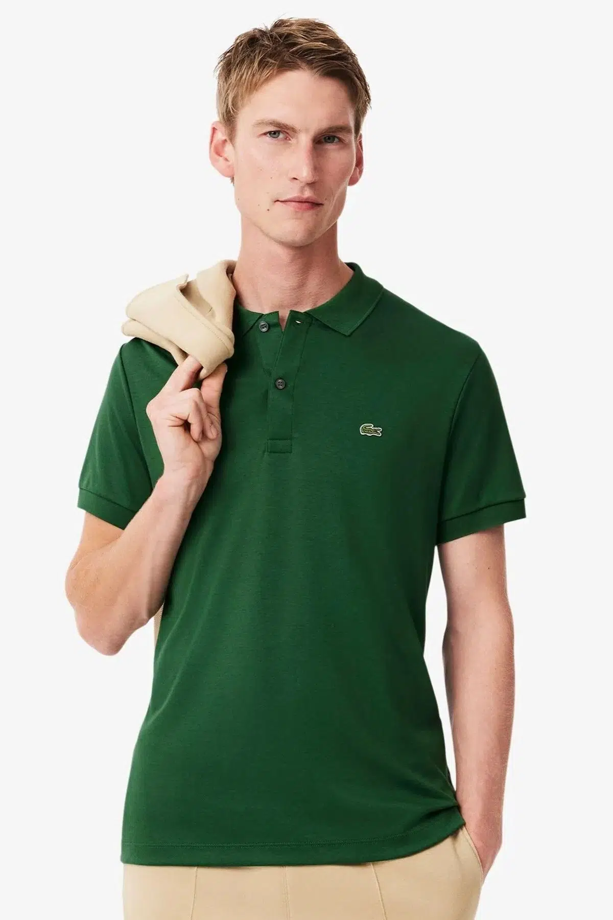 Lacoste Regular Fit Men's Polo T-Shirt Erkek Polo Yaka Pamuklu Tişört Yeşil
