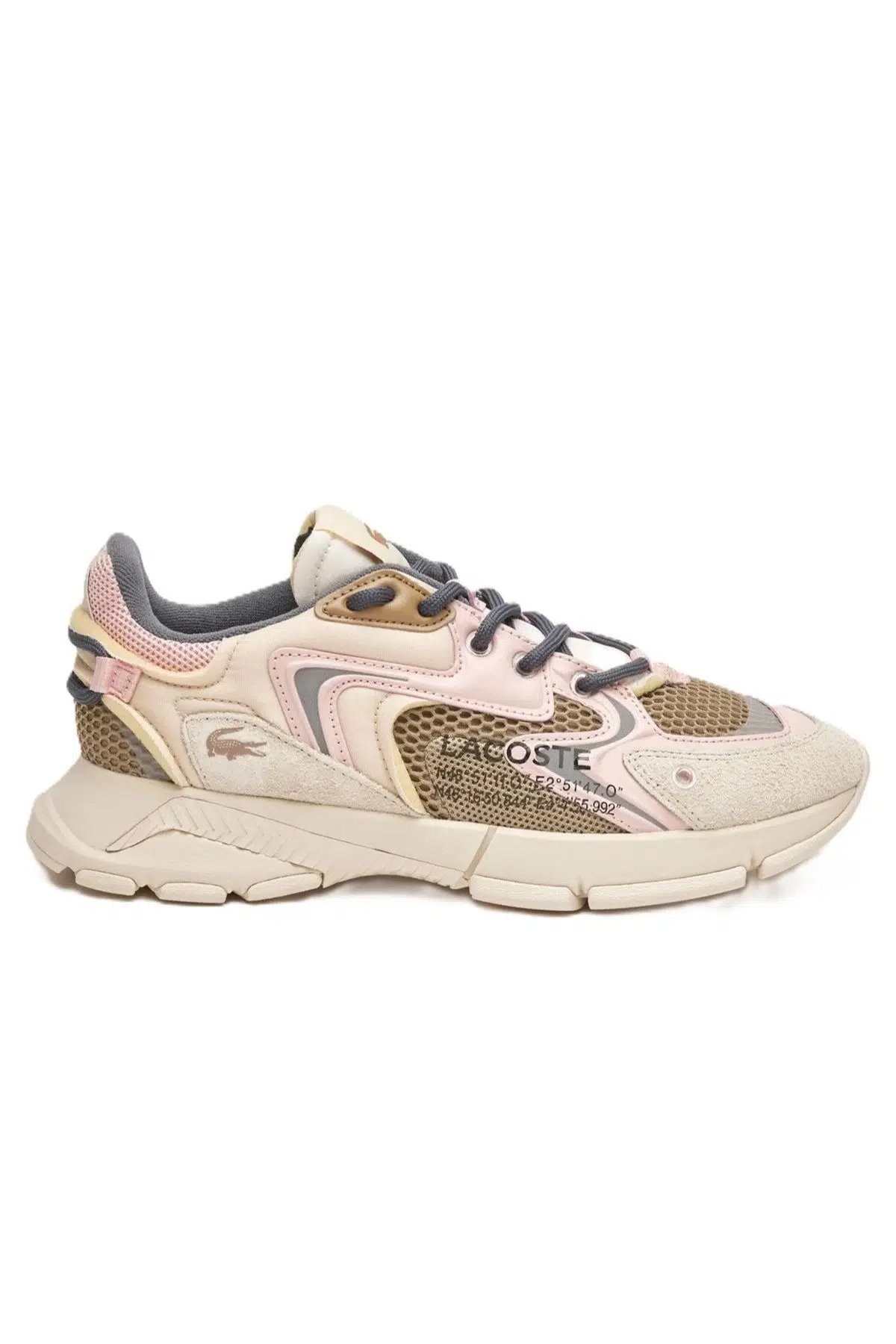 Lacoste Sport L003 Leather Mens Sneaker Hakiki Deri Erkek Günlük Spor Ayakkabı Pembe 