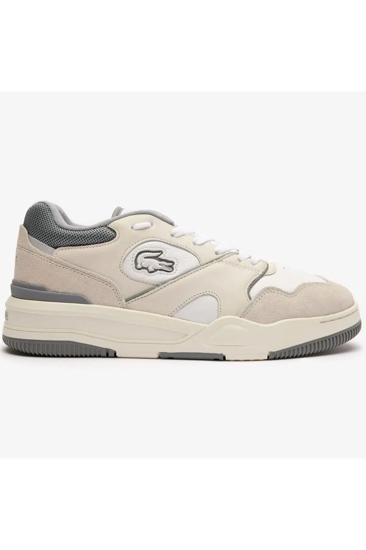 Lacoste SPORT Lineshot Hakiki Deri Erkek Bej Sneaker 