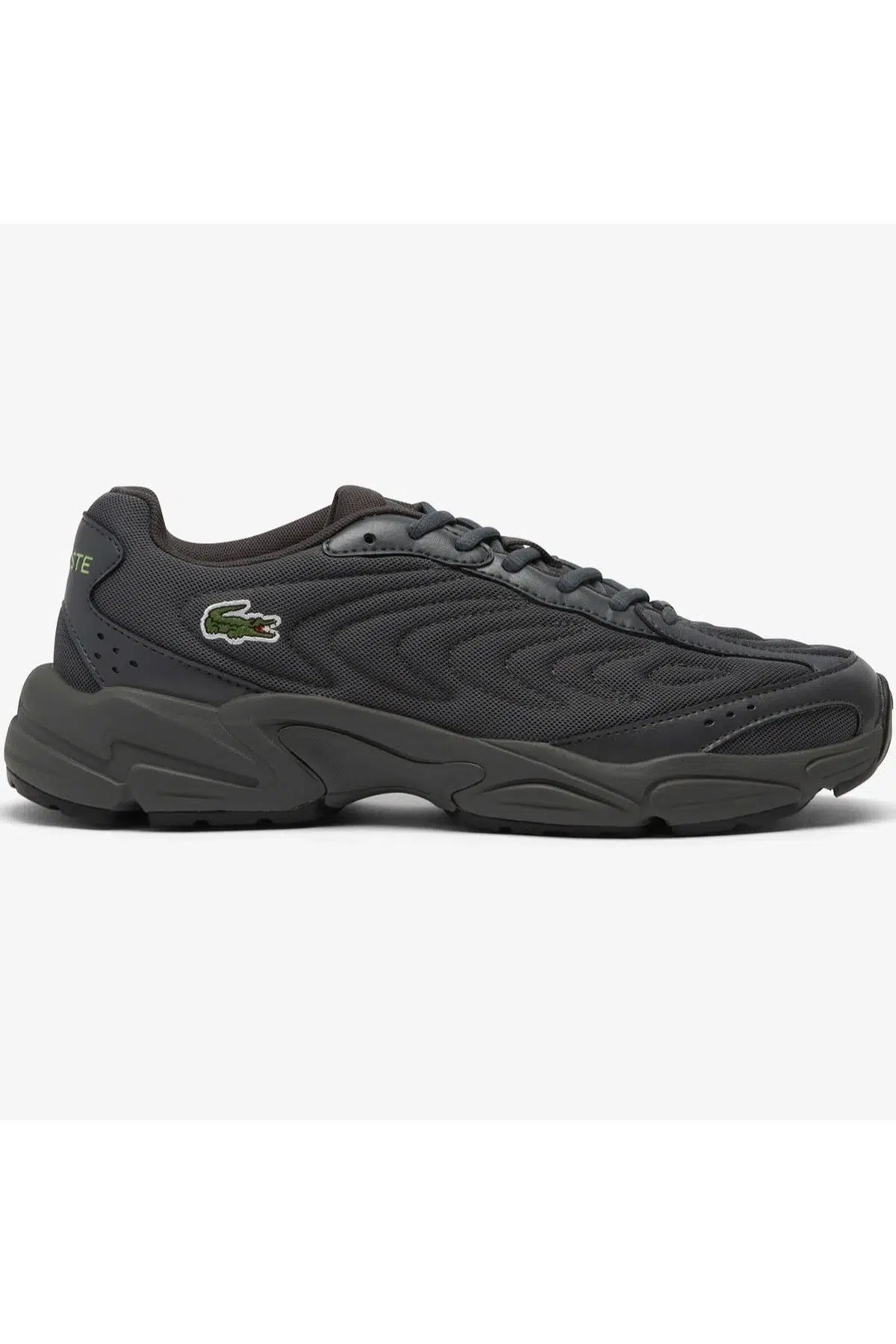 Lacoste Storm 96 2K Lite Leather Mens Sneaker Hakiki Deri Erkek Günlük Spor Ayakkabı Koyu Gri