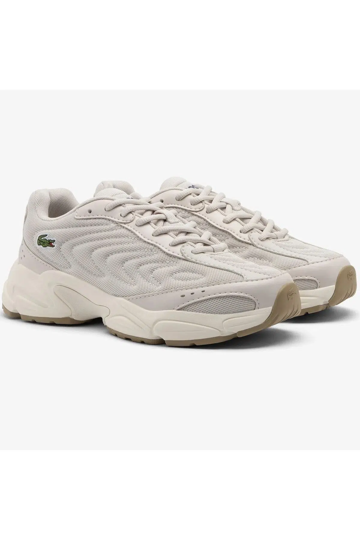 Lacoste Storm 96 2K Lite Leather Womens Sneaker Hakiki Deri Kadın Günlük Spor Ayakkabı Krem