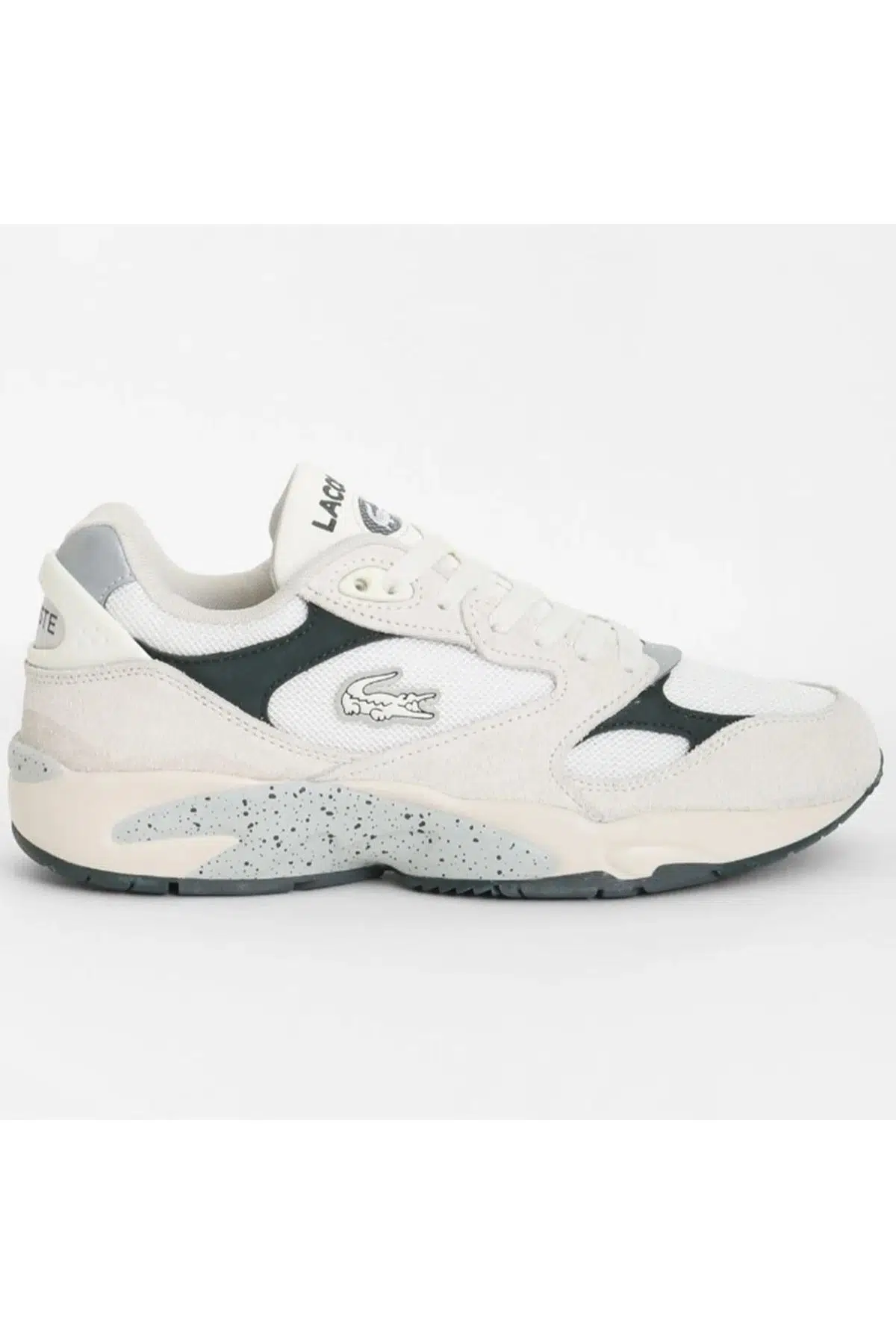 Lacoste Storm 96 Lo Vintage Hakiki Deri Erkek Beyaz Sneaker 