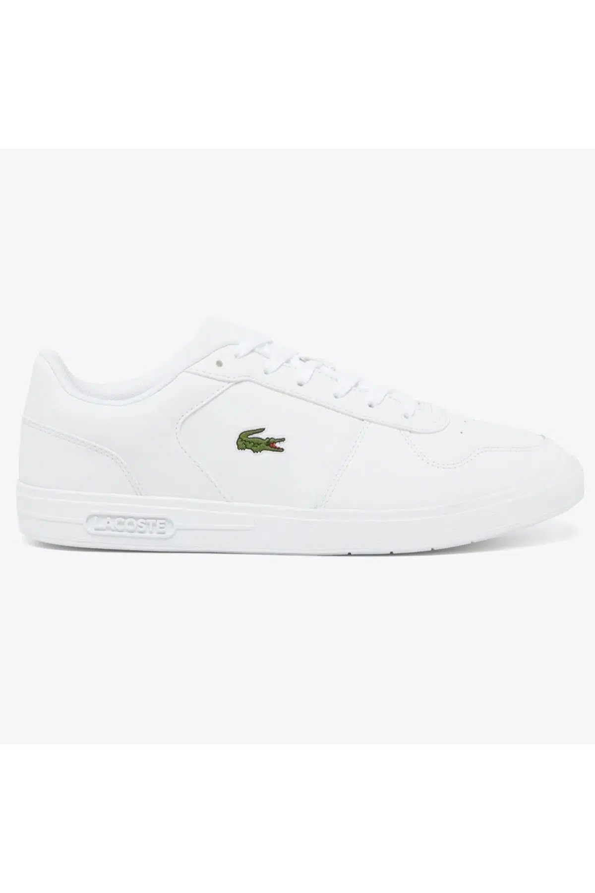 Lacoste T-Base Unisex White Leather Sneaker Unisex Hakiki Deri Günlük Spor Ayakkabı Beyaz 