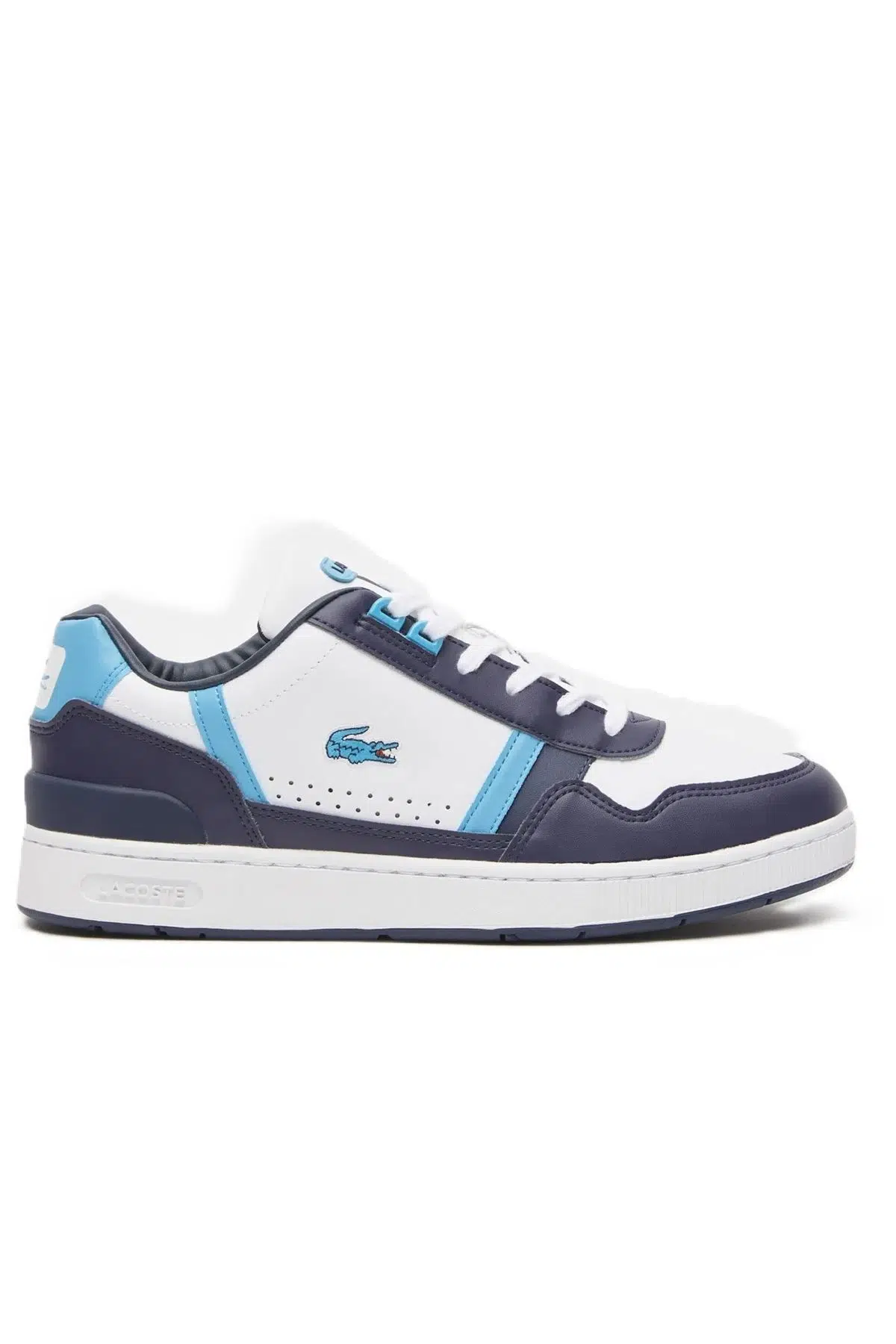 Lacoste T-Clip Letaher Mens Sneaker Hakiki Deri Günlük Spor Ayakkabı Beyaz