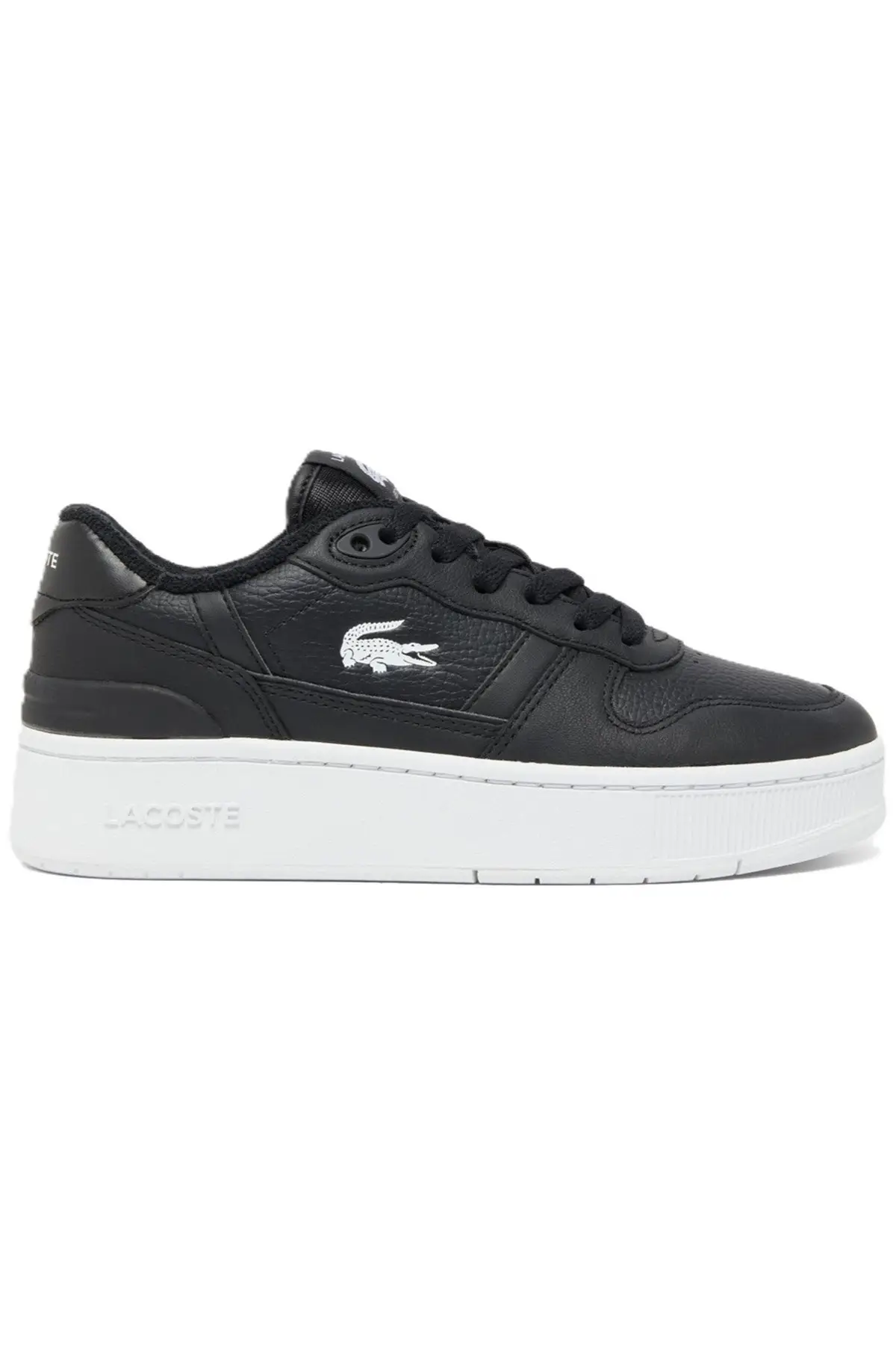 Lacoste T-Clip 748SFA0046T.312.004 Platform Hakiki Deri Kadın Siyah Sneaker