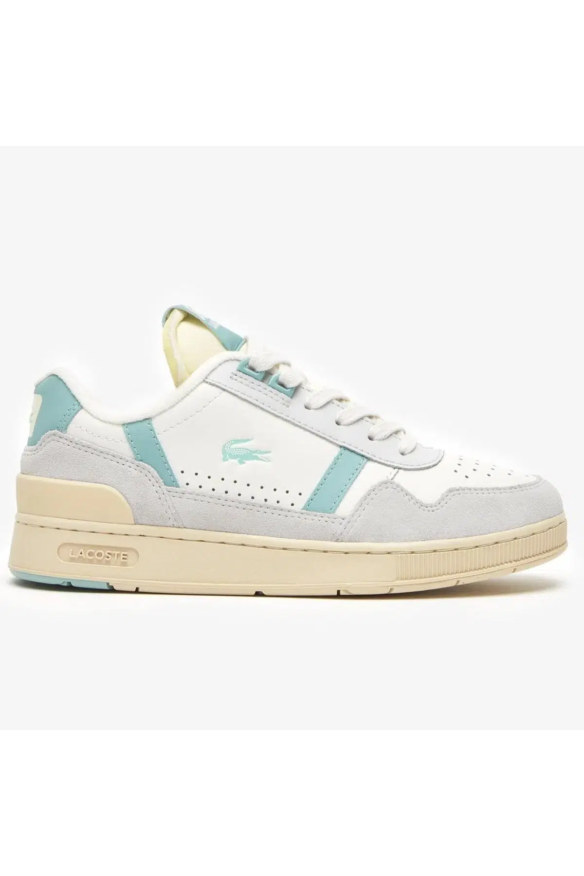 Lacoste T-Clip Womens Sneaker Kadın Günlük Spor Ayakkabı Krem 