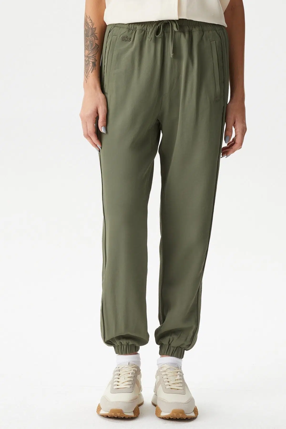 Lacoste Women's Jogger Fit Pant Kadın Dokuma Eşofman Altı Haki