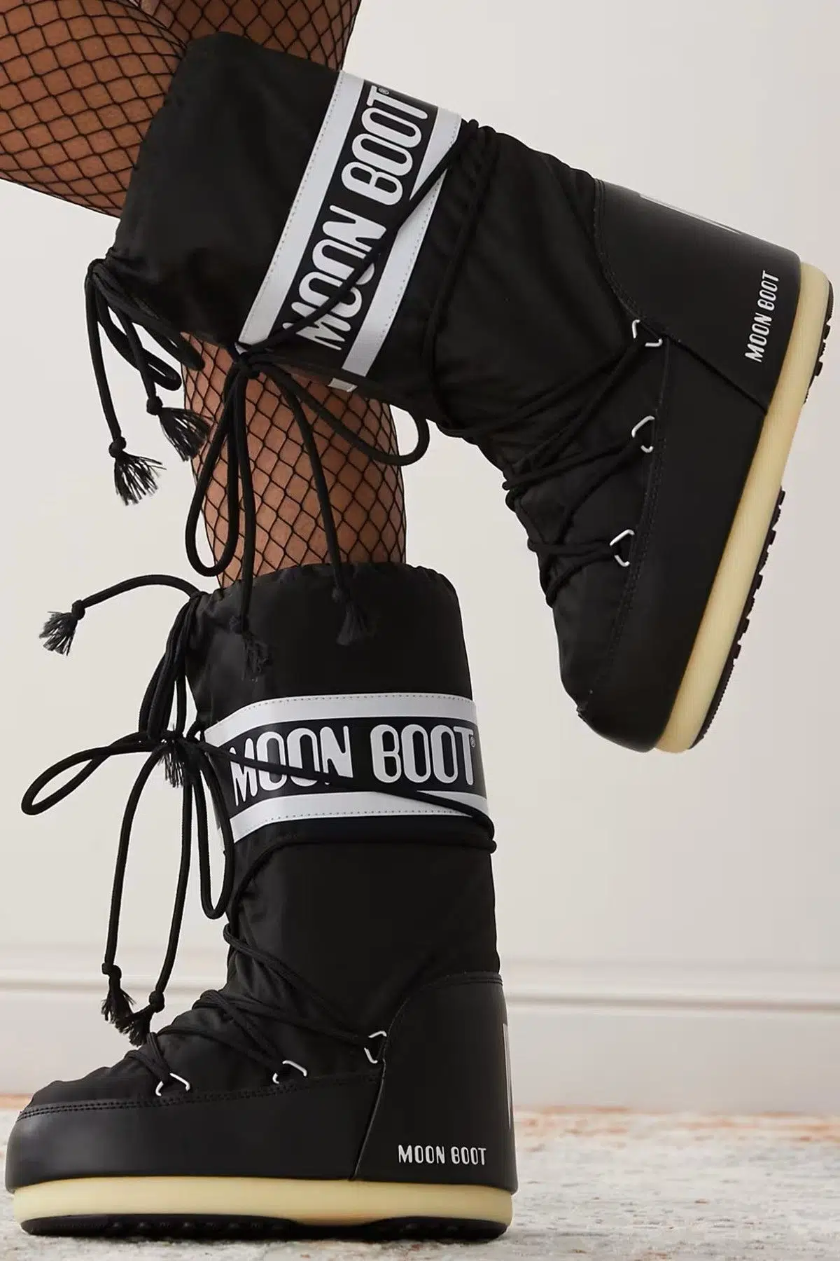 Moon Boot Icon Nylan Clasik Snowboot Kadın Uzun Bot Siyah