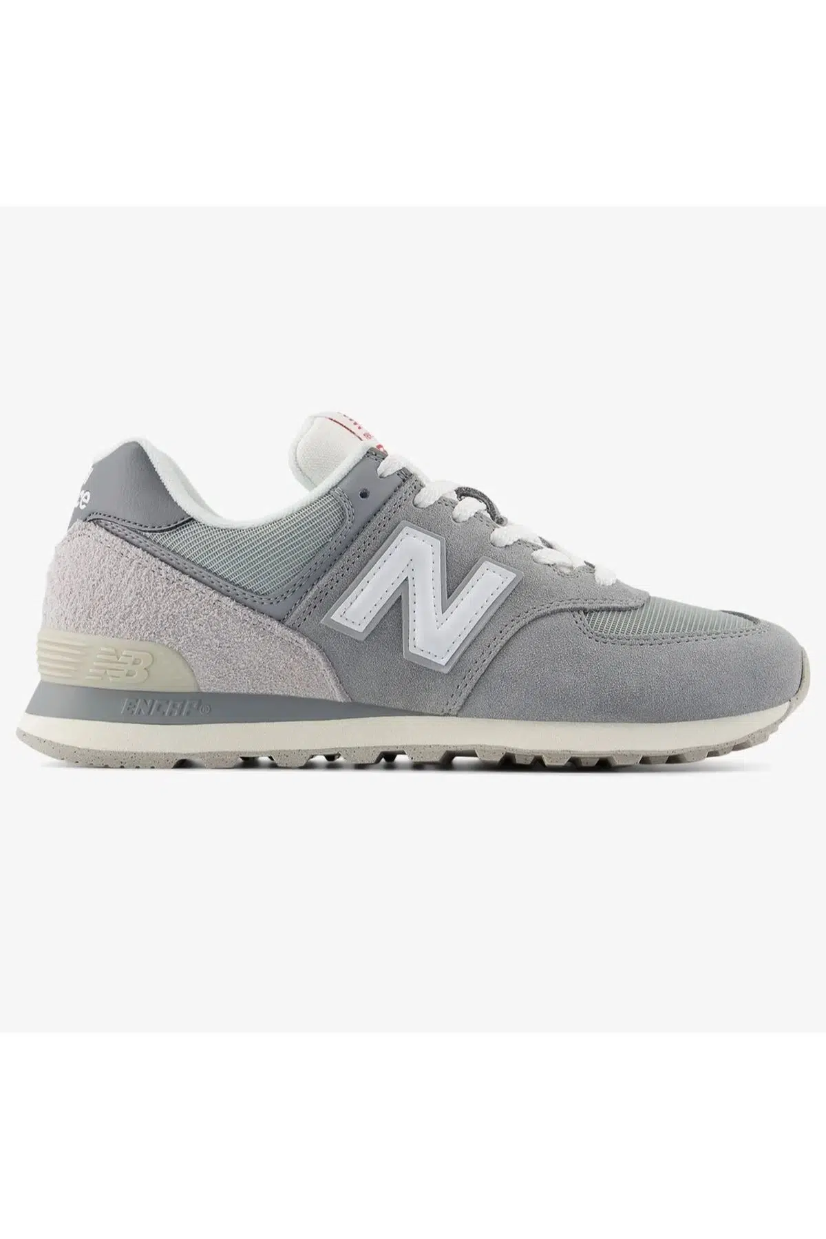 New Balance 574 Leather Unisex Light Gray Sneaker Hakiki Deri Günlük Spor Ayakkabı Gri
