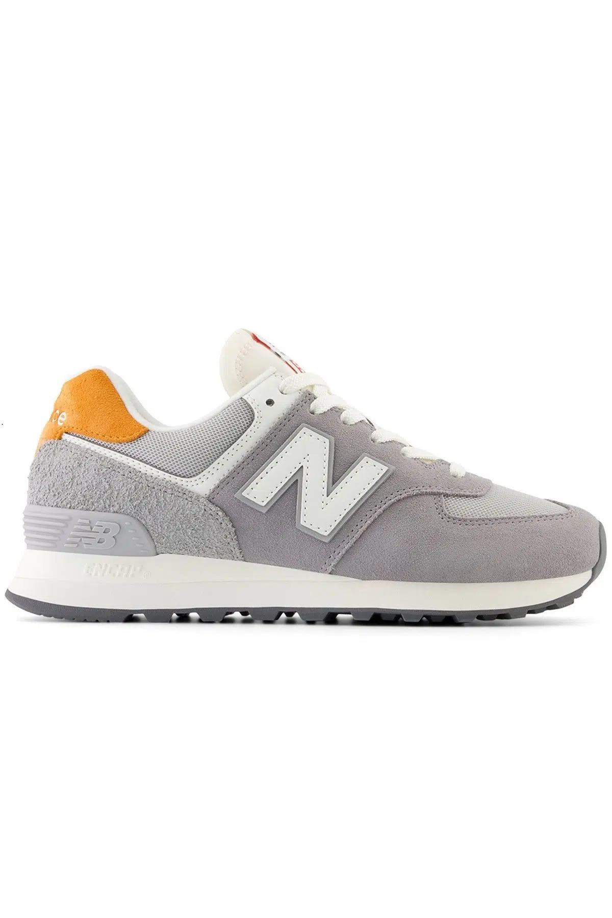 New Balance 574 Unisex Gray Leather Sneaker Günlük Hakiki Deri Spor Ayakkabı Gri