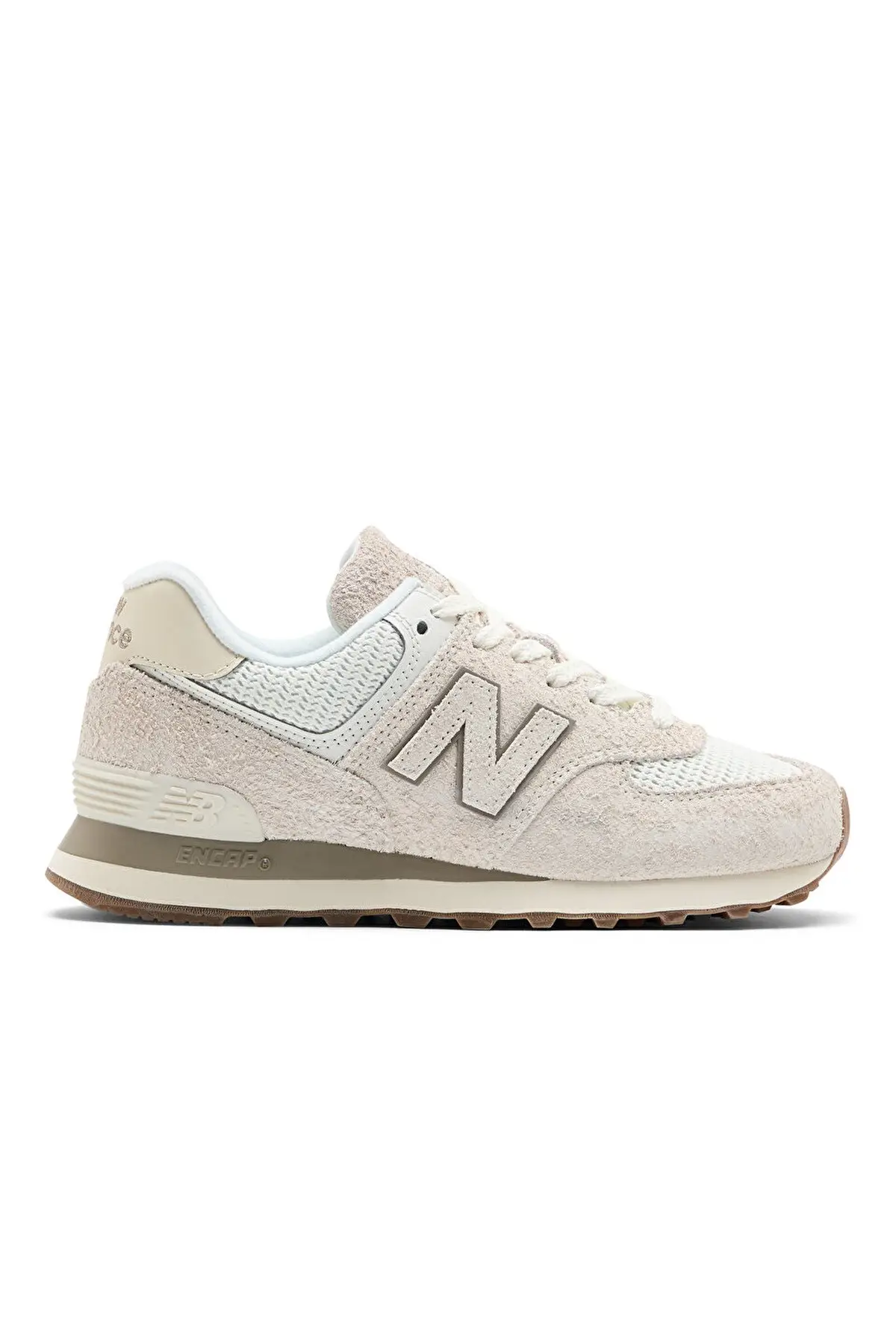 WL574.BEM-108 New Balance 574 Unisex Leather Sneaker Günlük Hakiki Deri Spor Ayakkabı Krem
