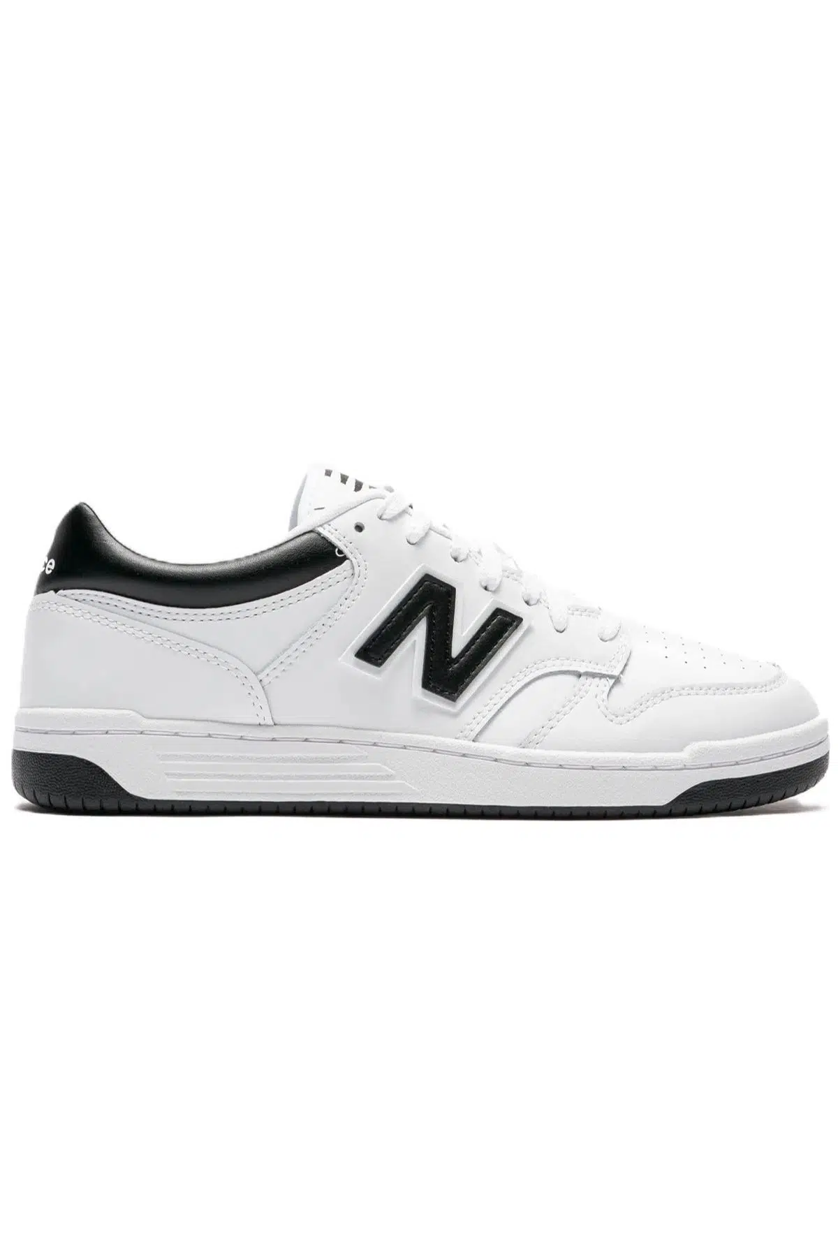 New Balance BB480 Leather Mens Sneaker White Hakiki Deri Unisex Günlük Spor Ayakkabı Beyaz
