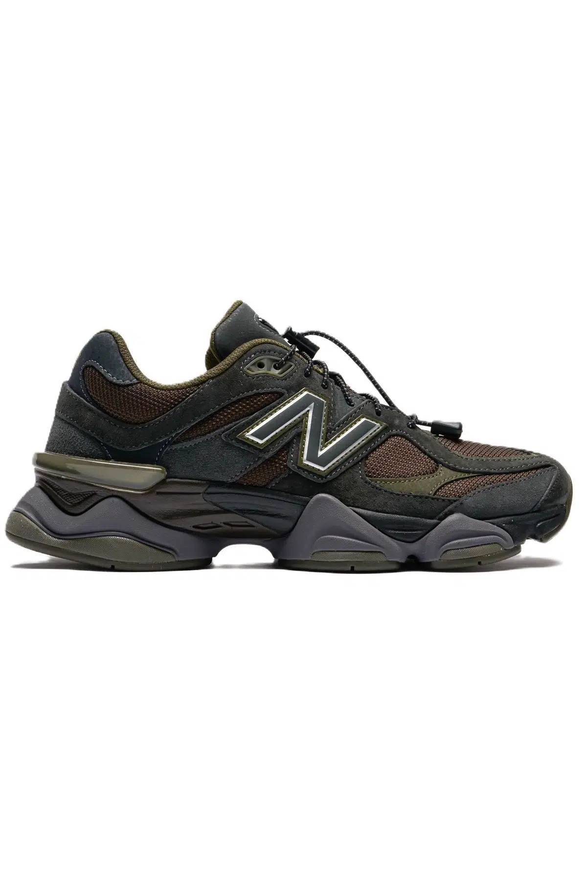 New Balance 9060 Lastik Bağcıklı Hakiki Deri Unisex Günlük Spor Ayakkabı Kahverengi