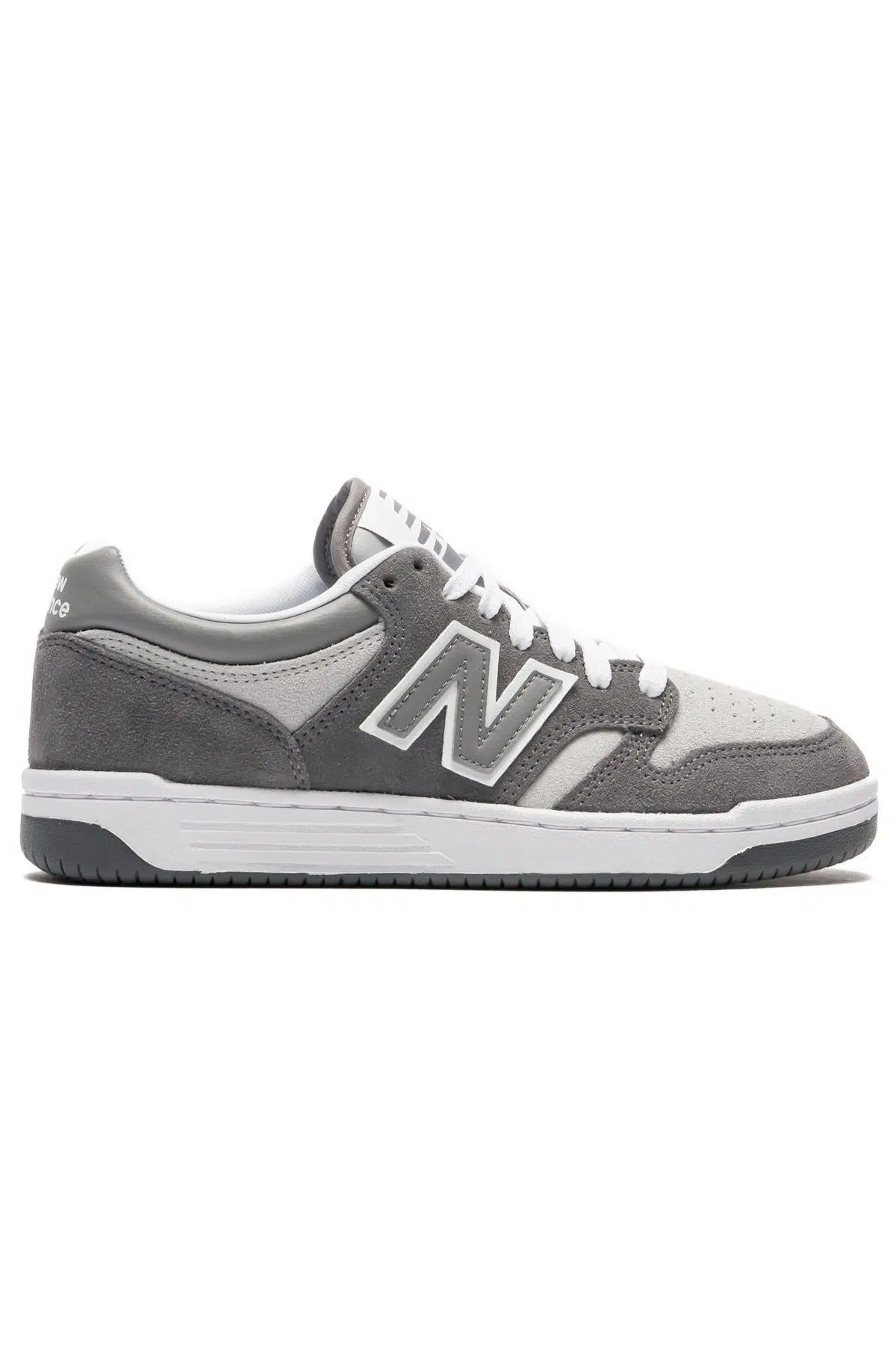 New Balance BB480 Leather Mens Sneaker Hakiki Deri Unisex Günlük Spor Ayakkabı Gri