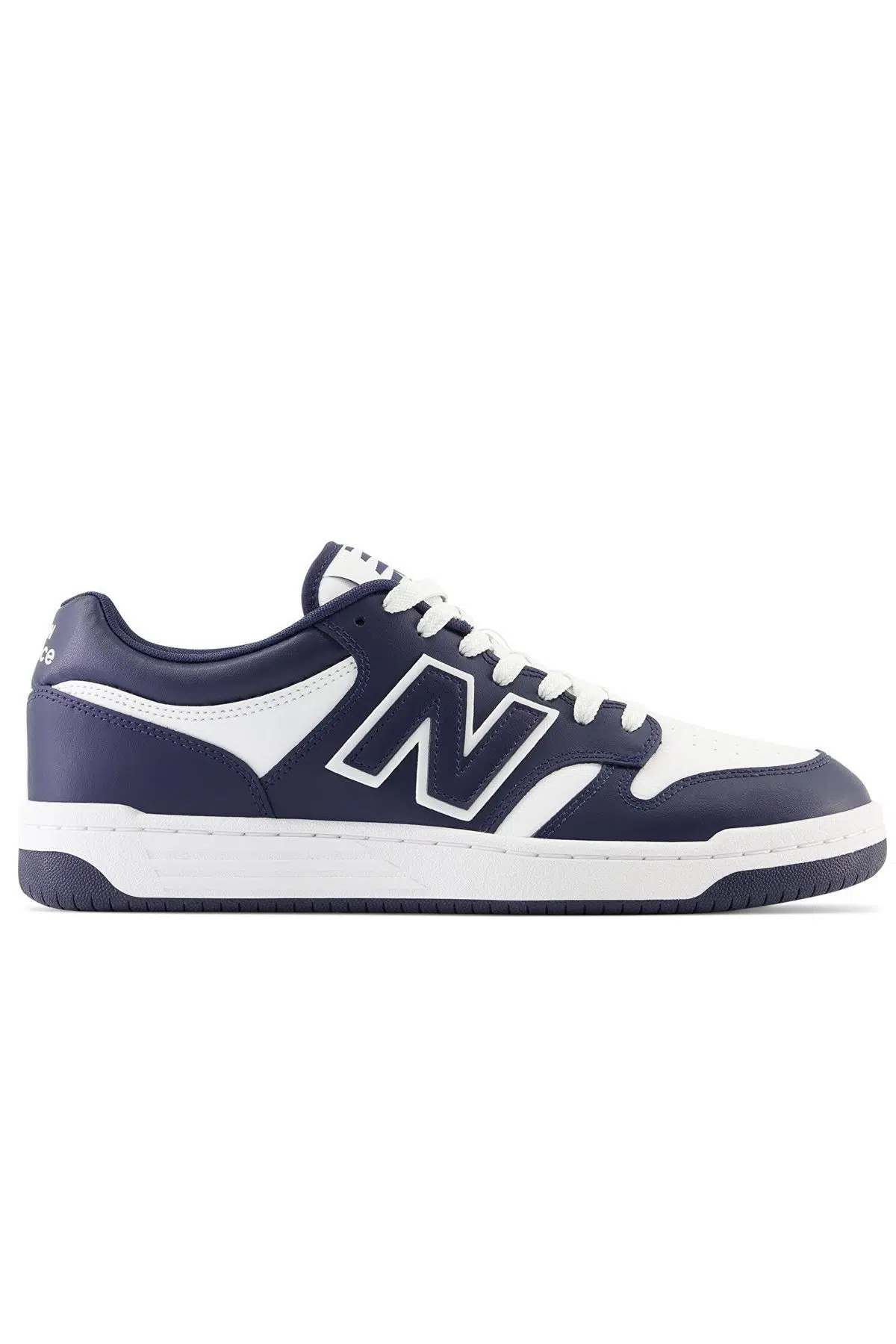 New Balance BB480 Leather Mens Sneaker Navy Hakiki Deri Unisex Günlük Spor Ayakkabı Lacivert