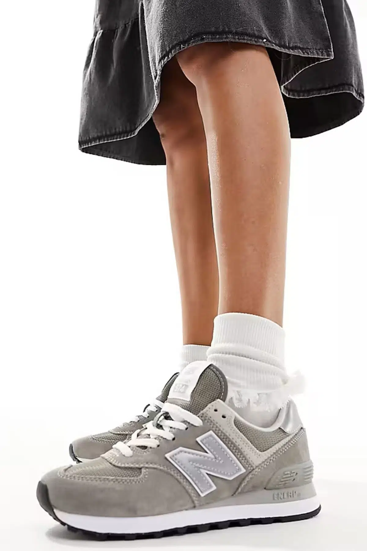 New Balance ML574 EVG Leather Mens Sneaker Hakiki Deri Erkek Günlük Spor Ayakkabı Gri