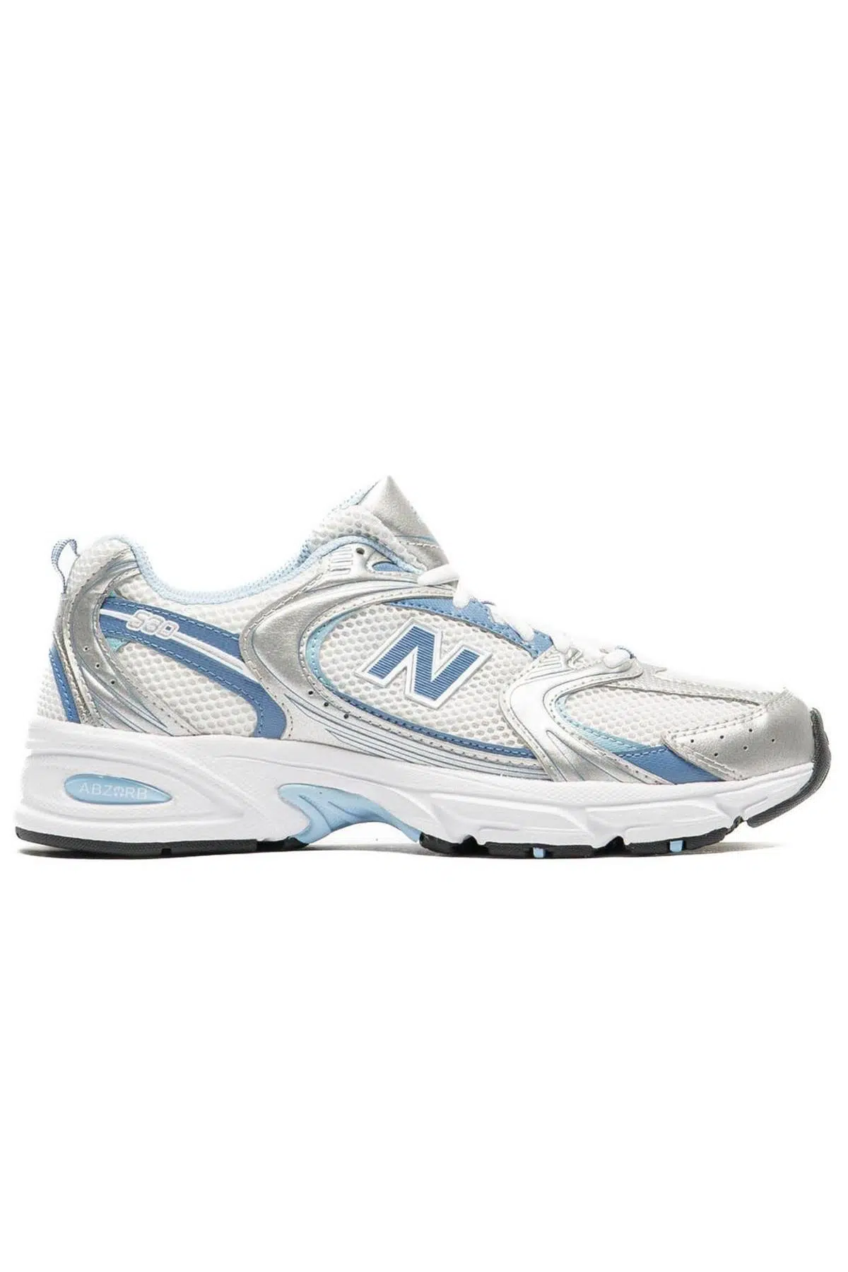 New Balance NB Unisex Running Sneaker Shoes Beyaz Mavi Gümüş Spor Ayakkabı