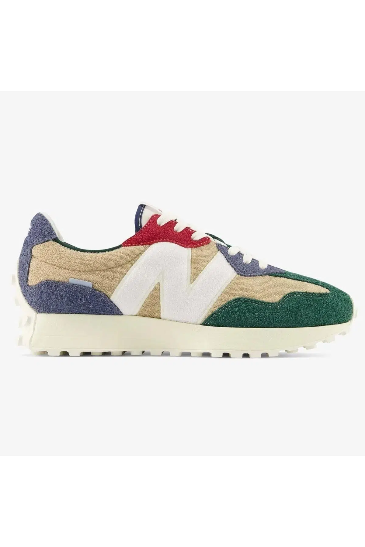 New Balance U327 Leather Sneaker Hakiki Deri Unisex Günlük Spor Ayakkabı Krem Yeşil