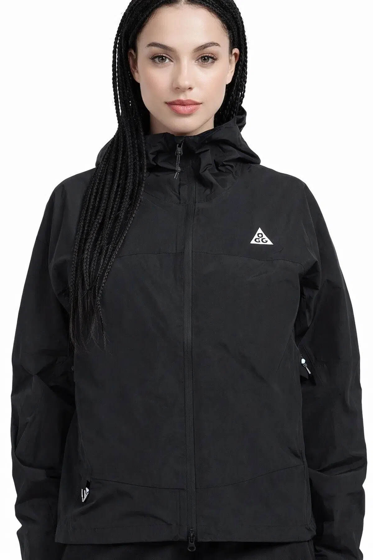 Nike ACG Morpho Storm Fit ADV Loose Fit Rain Jacket Bol Kesim Kapüşonlu Suitici Spor Ceket Siyah 