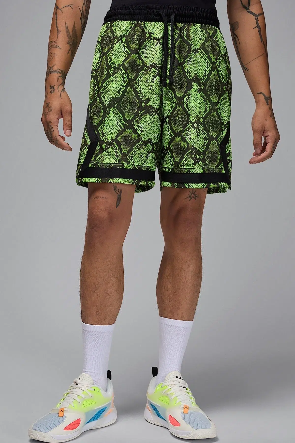 Nike Active Jordan Dri Fit Woven Diamond Short Erkek Dokuma Antrenman Şort Yeşil Siyah