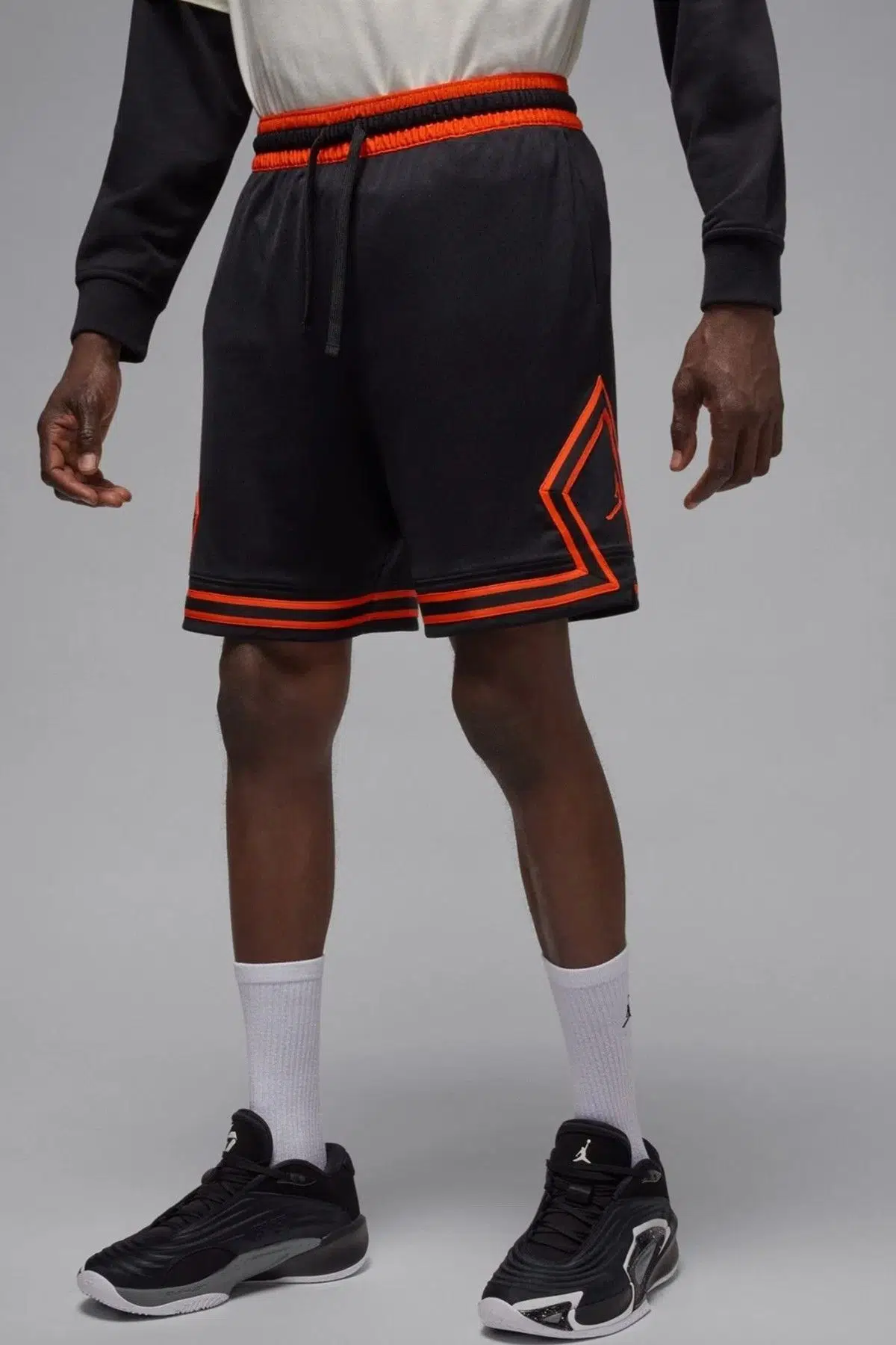 Nike Active Jordan Dri Fit Woven Diamond Short Erkek Dokuma Antrenman Şort Siyah