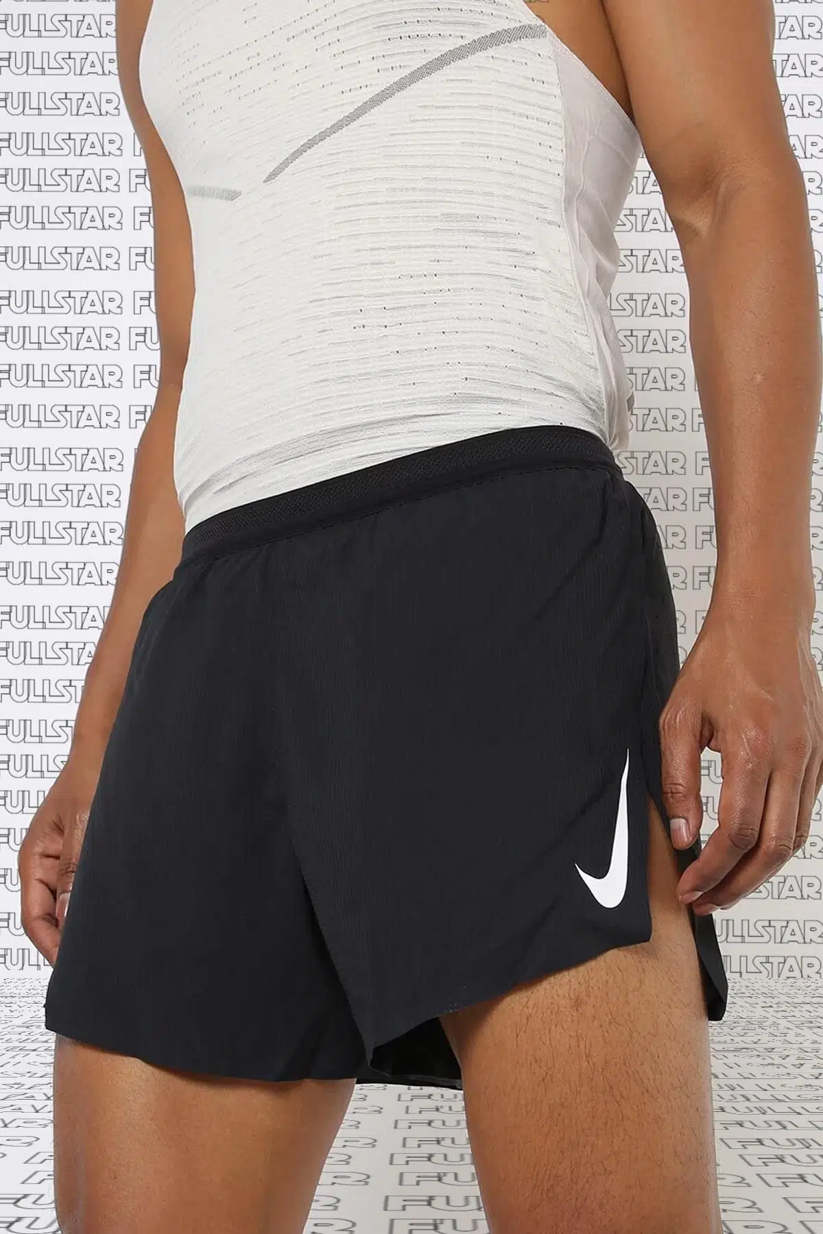 Nike AeroSwift 4 inch Brief Lined Racing Running Kısa Hafif Slip Astarlı Koşu Şortu Siyah