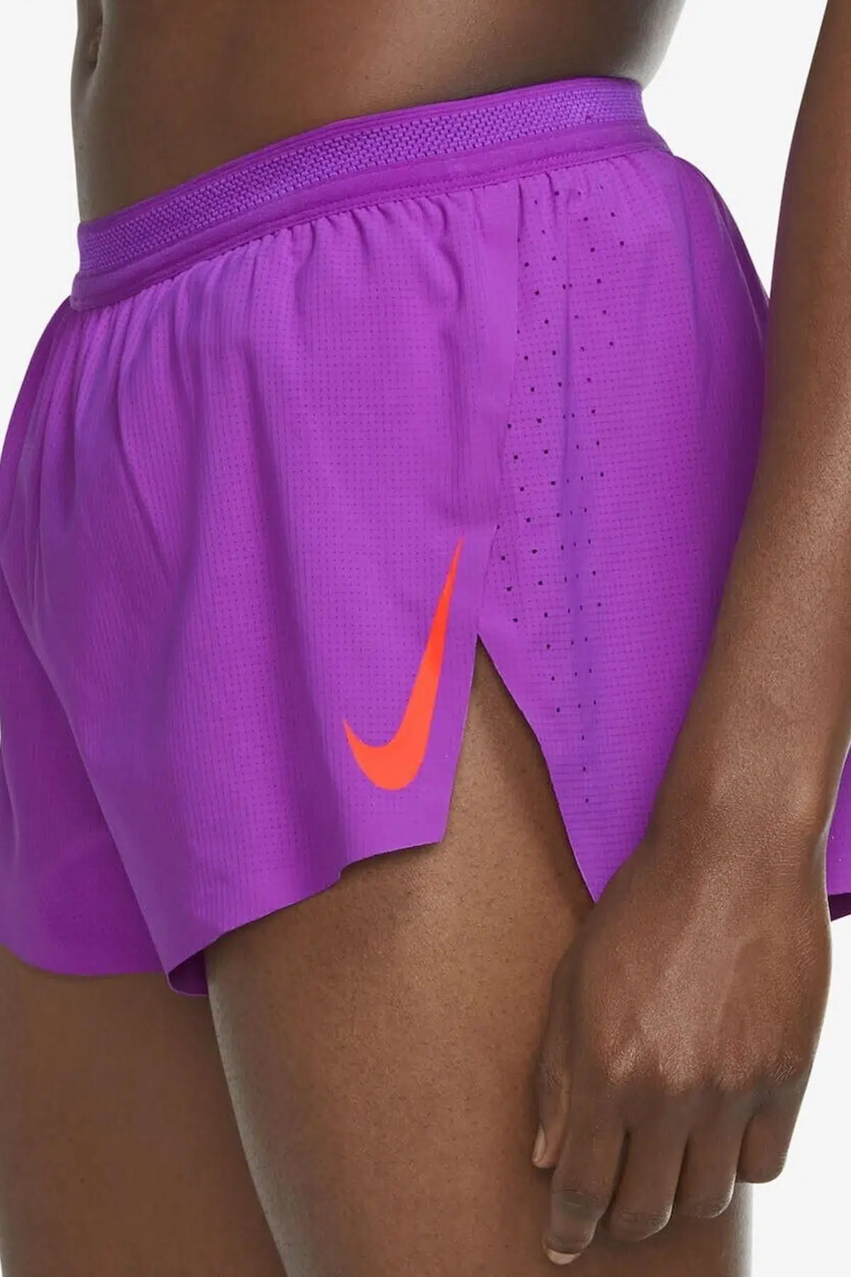 Nike AeroSwift 2 inch Brief Lined Racing Running Kısa Hafif Slip Astarlı Erkek Koşu Şortu Mor