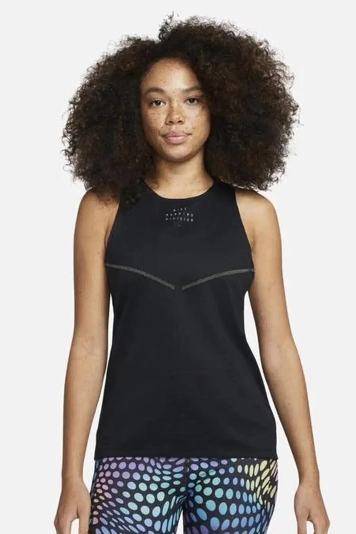 Nike Dri Fit ADV Run Division Running Reflector Tank Reflektörlü Kadın Atlet Siyah