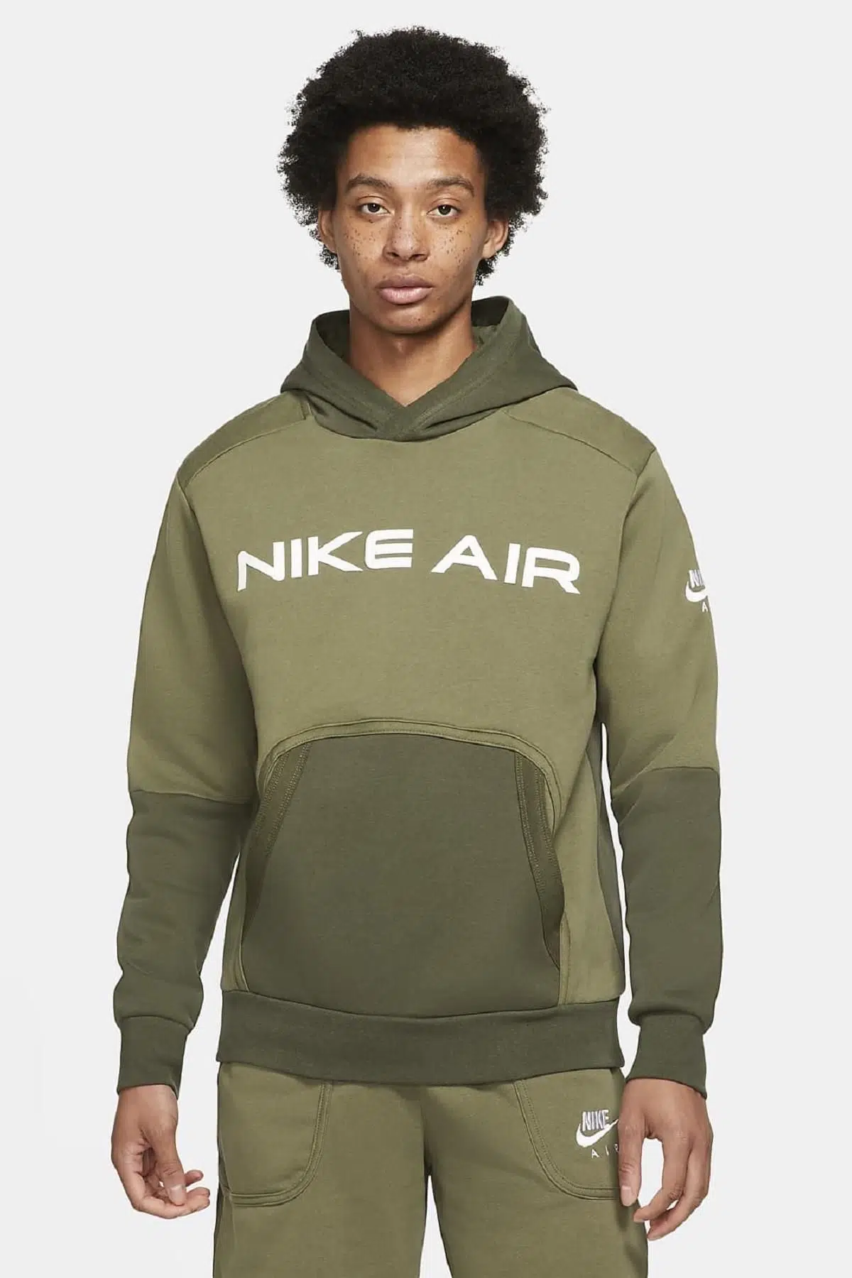 Nike Air Fleece Hoodie Big Air Logo Kapüşonlu Sweatshirt 