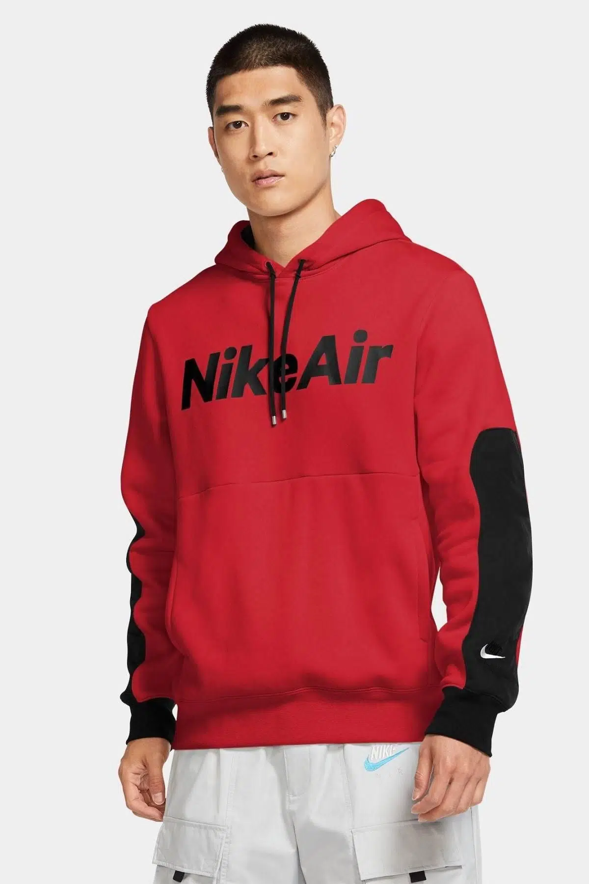 Nike Air Fleece Hoodie Big Air Logo Kapüşonlu Sweatshirt 