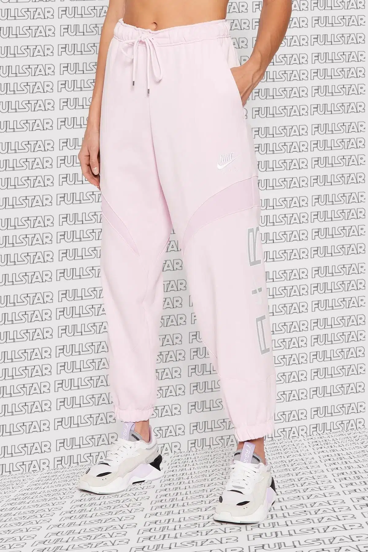Nike Air Fleece Loose Fit Jogger Bol Kesim Pembe Eşofman Altı