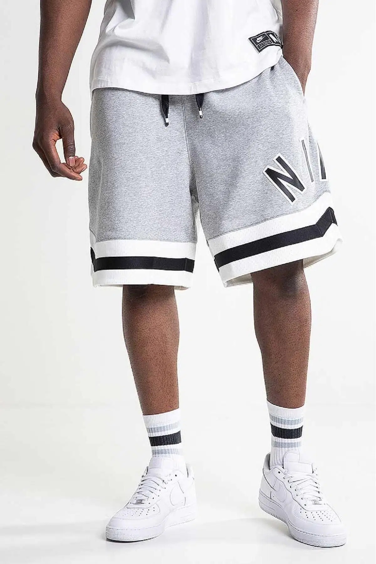 Nike Air Fleece Şardonlu Gri Şort