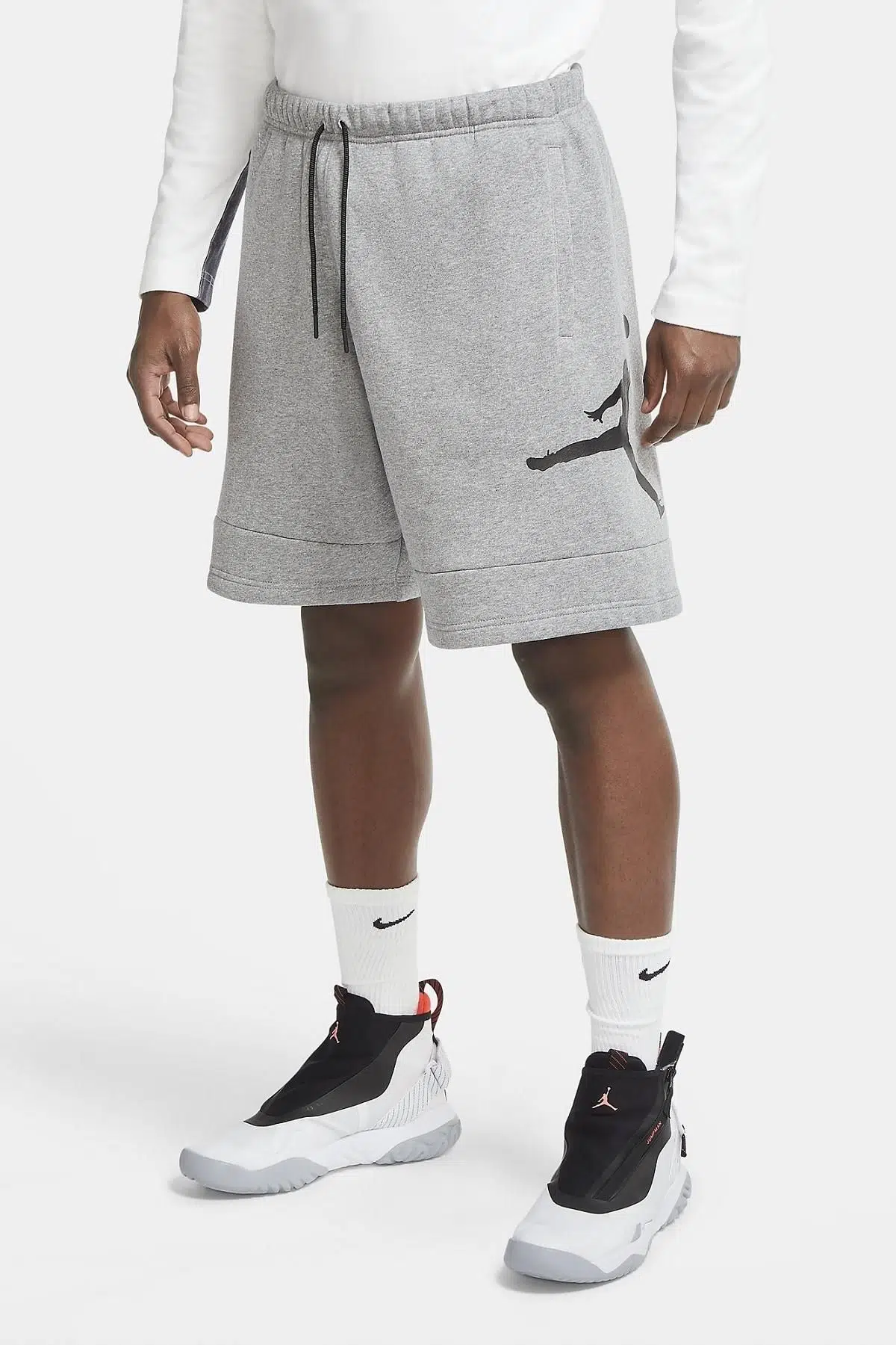 Jordan Jumpman Air Fleece Şardonlu Gri Şort 
