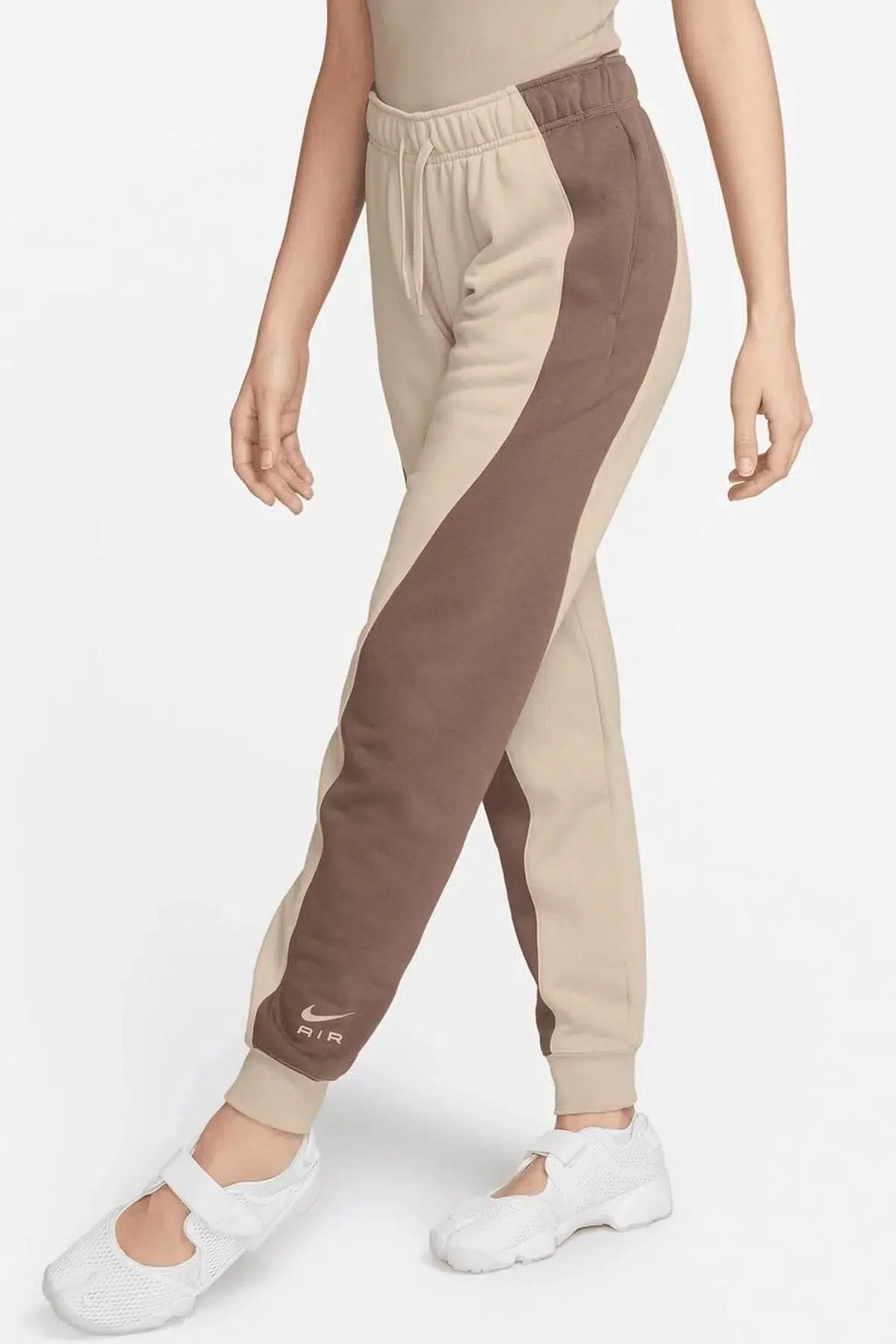 Nike Air Fleece Women's Track Pants Kadın Jogger Eşofman Altı Bej
