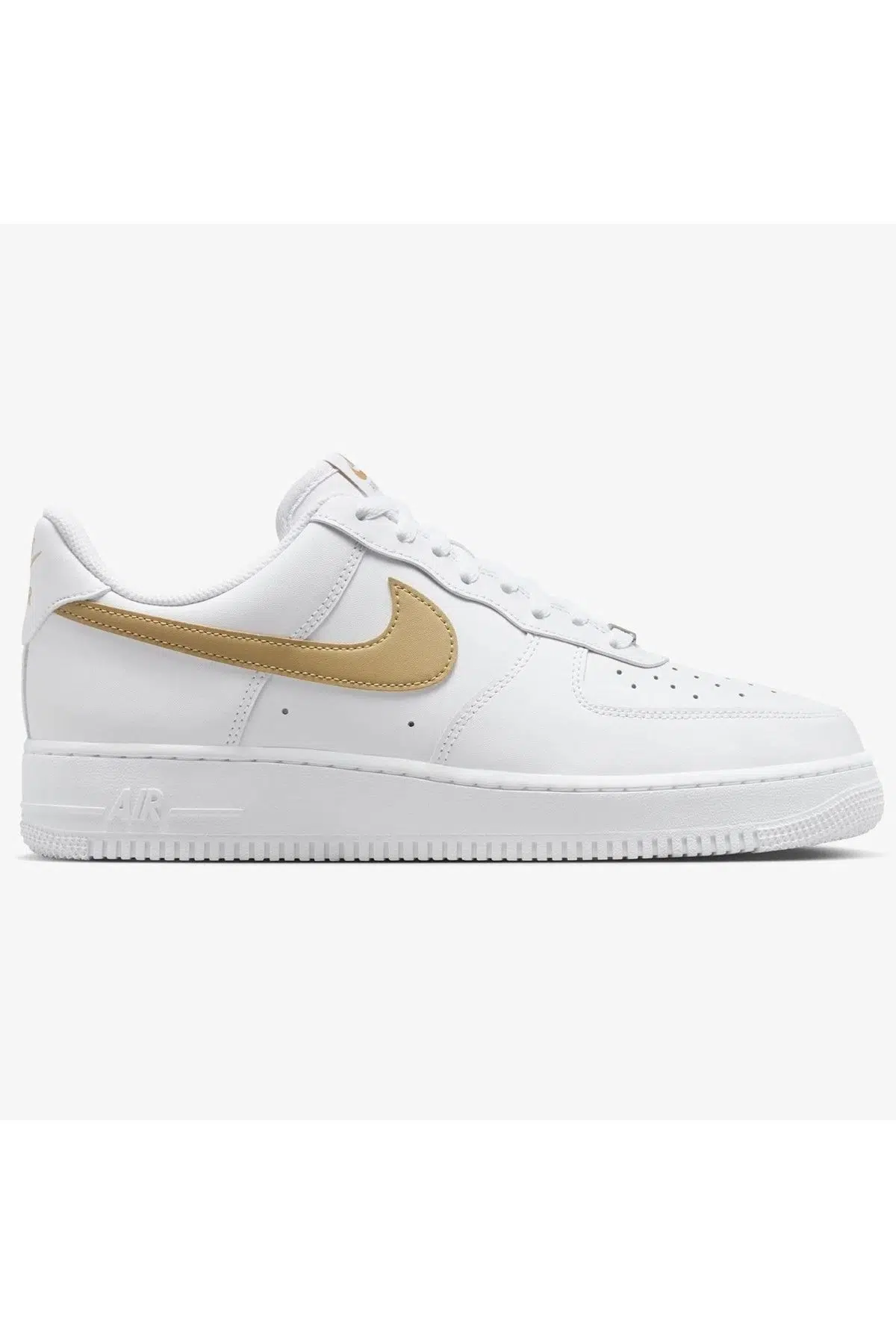 Nike Air Force 1 '07 AF1 Leather White Sneaker Hakiki Deri Erkek Günlük Spor Ayakkabı Beyaz