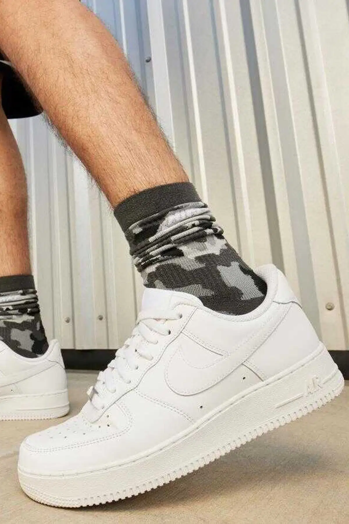 Nike Air Force 1 '07 AF1 Leather Mens Sneaker Hakiki Deri Günlük Spor Ayakkabı Beyaz