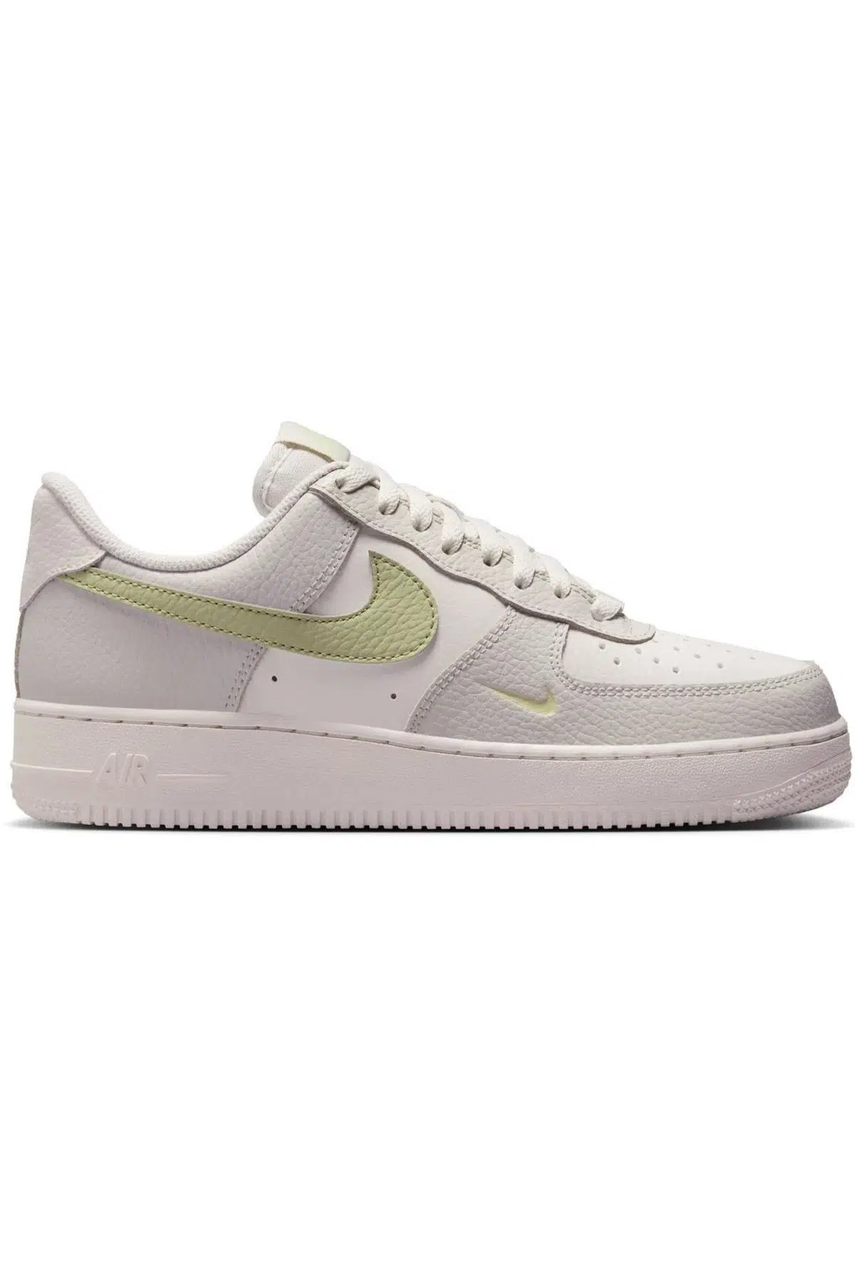Nike Air Force 1 '07 Leather Unisex Sneaker Hakiki Deri Günlük Spor Ayakkabı Beyaz Gri