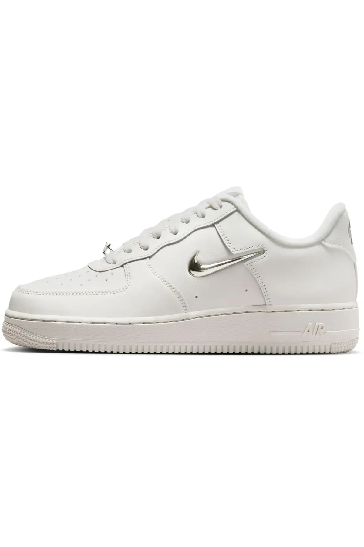 IU7558-030 Nike Air Force 1 '07 Low AF1 Leather Unisex Sneaker Hakiki Deri Günlük Spor Ayakkabı Beyaz