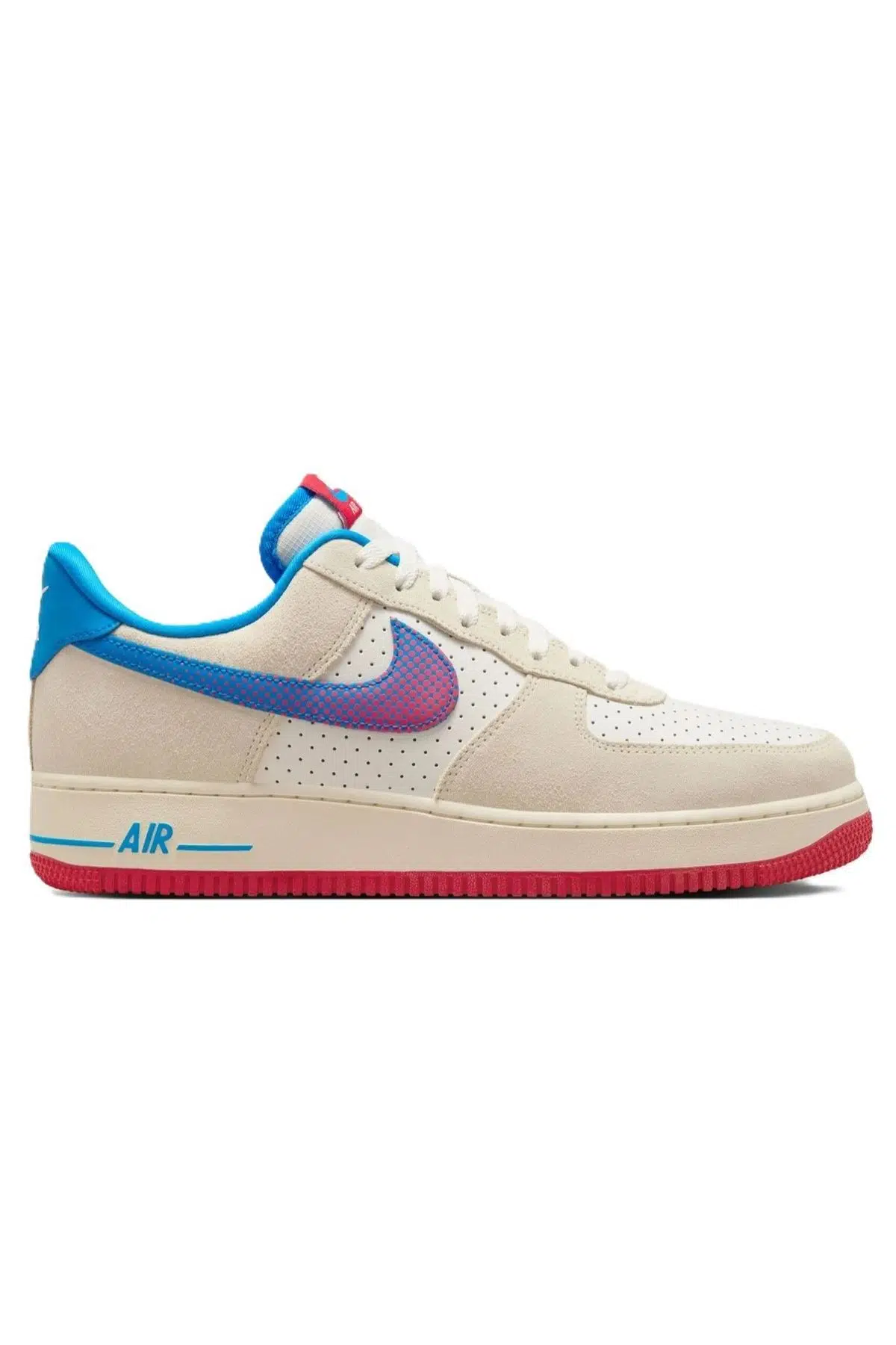 Nike Air Force 1 07 LV8 AF1 ''Harlem Globetrotters'' Leather Uisex Sneaker Hakiki Deri Günlük Spor Ayakkabı Krem
