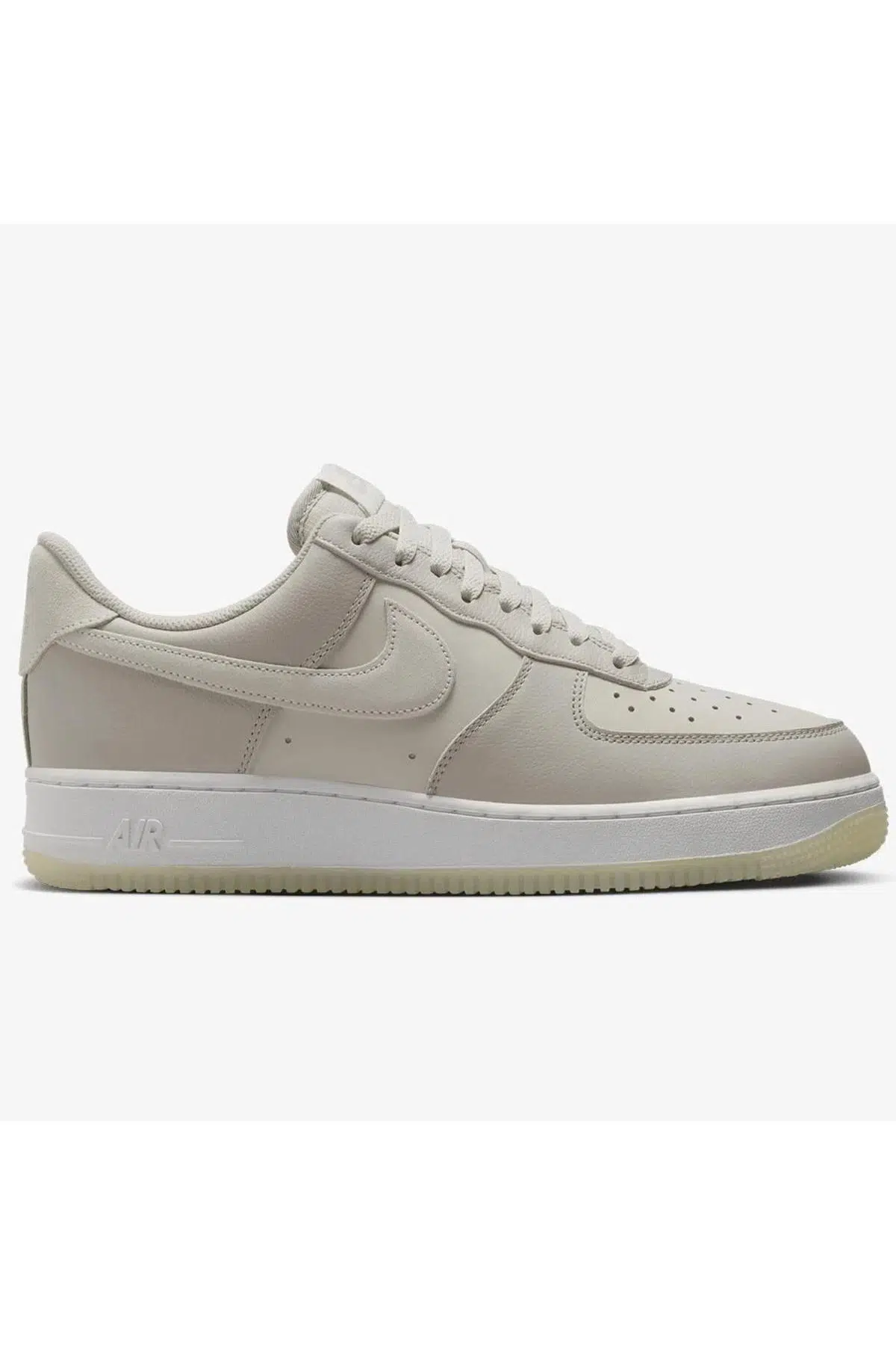 Nike Air Force 1 '07 LV8 Leather Unisex Sneaker Swoosh Hakiki Deri Günlük Spor Ayakkabı Bej
