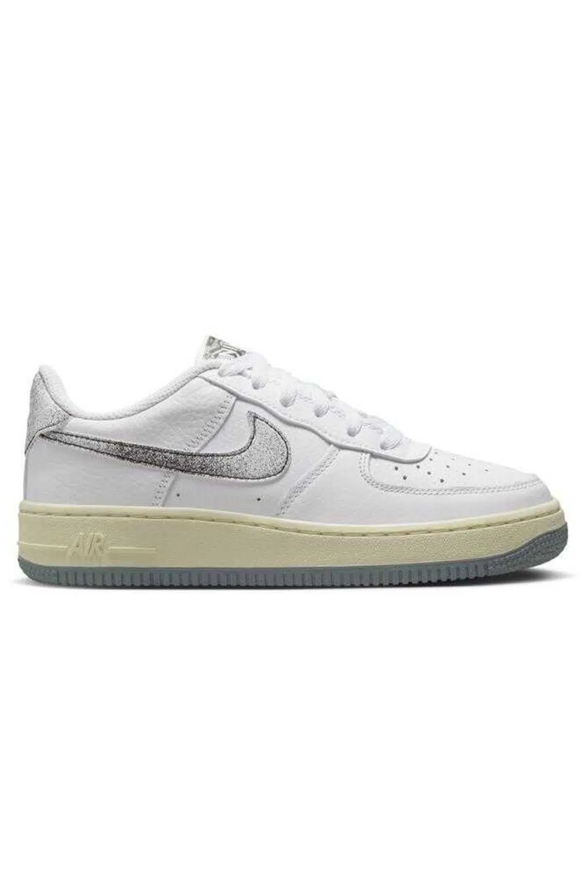 Nike Air Force 1 LV8 3 Leather Unisex Sneaker Swoosh Hakiki Deri Günlük Spor Ayakkabı Beyaz