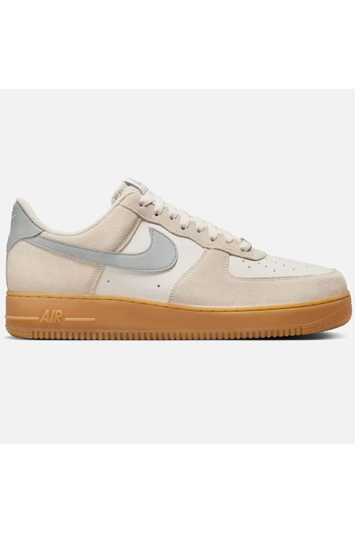 Nike Air Force 1 '07 LV8 Leather Unisex Sneaker Swoosh Hakiki Deri Günlük Spor Ayakkabı Krem