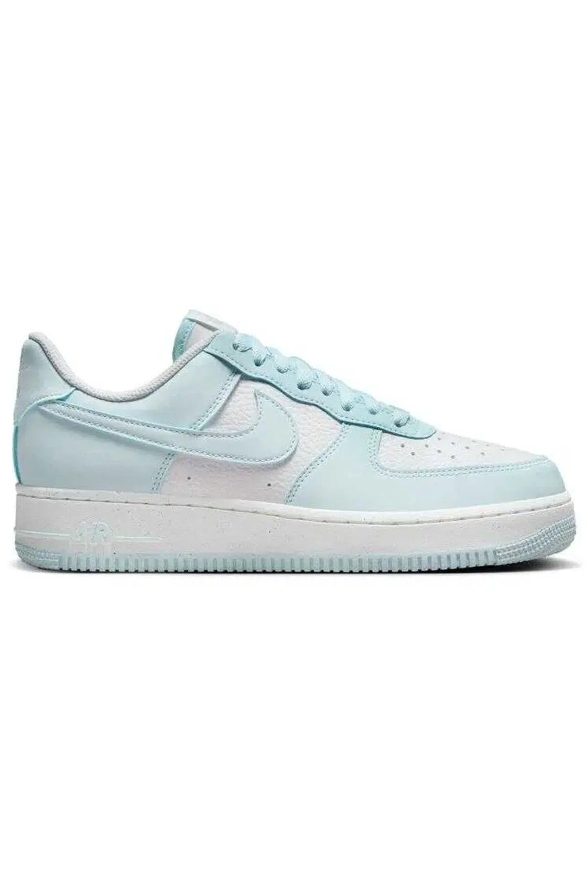 Nike Air Force 1 AF1 07 Next Nature Leather Sneaker White Blue Hakiki Deri Günlük Spor Ayakkabı Beyaz Mavi