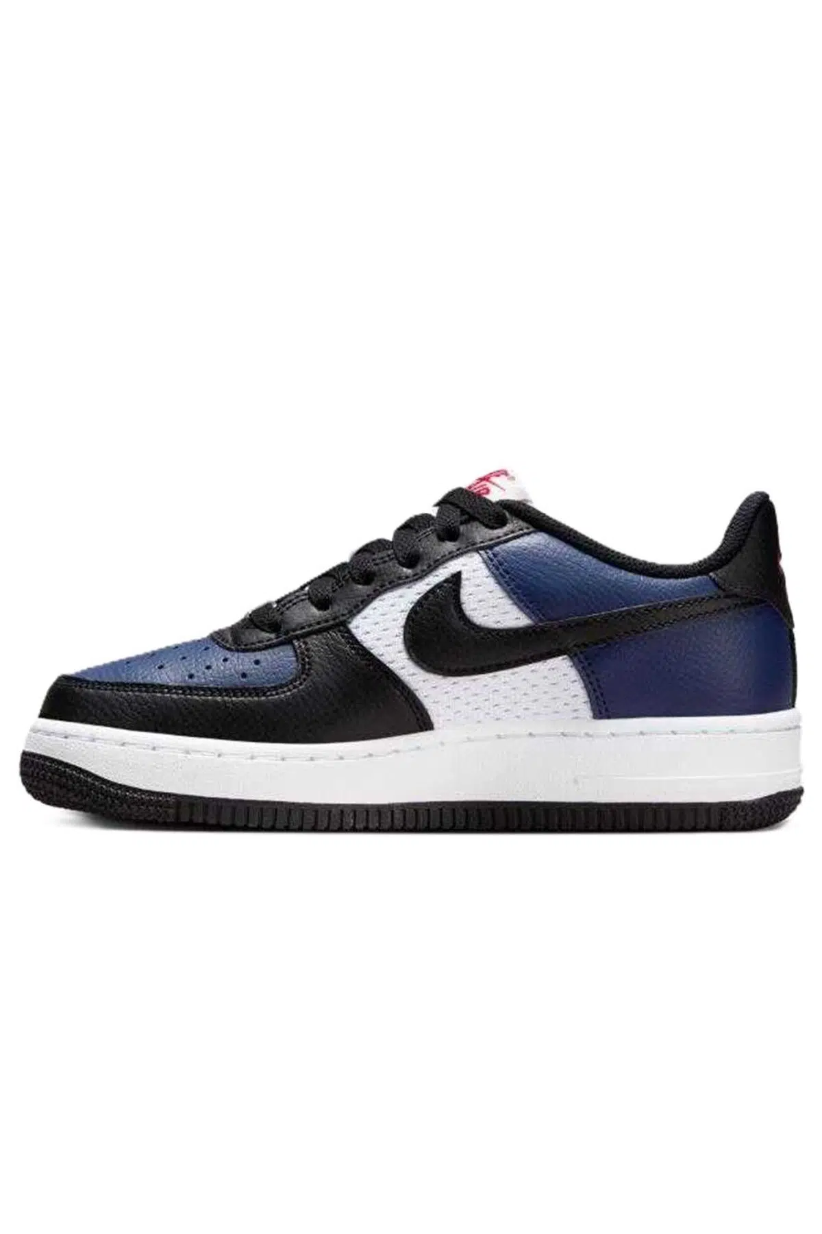 Nike Air Force 1 AF1 Leather Unisex Sneaker White Navy Hakiki Deri Unisex Günlük Spor Ayakkabı Beyaz Lacivert